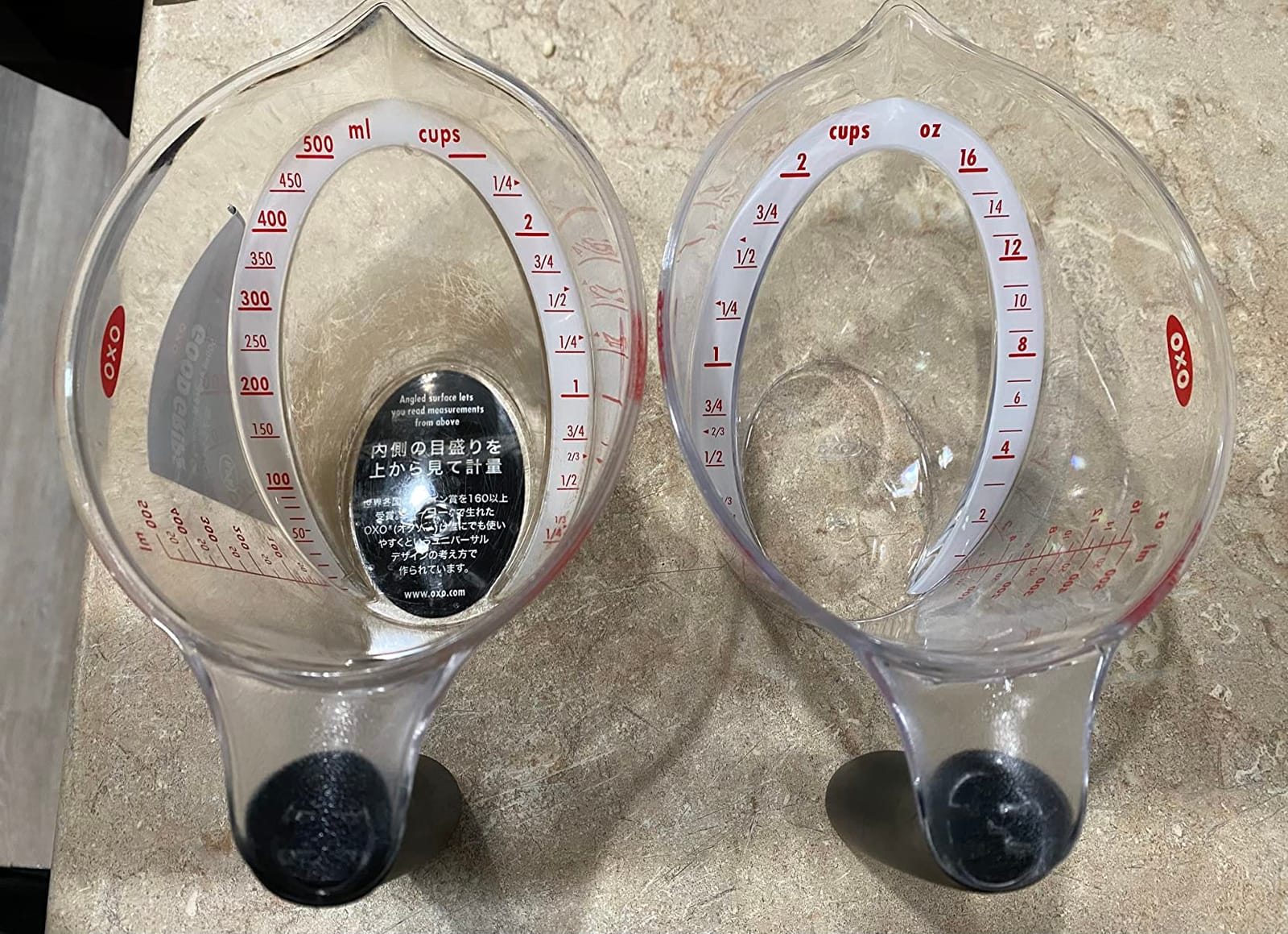 OXO Good Grips Angled Measuring Cups with Markings, Multi Size 3-Piece Set customer photo 1