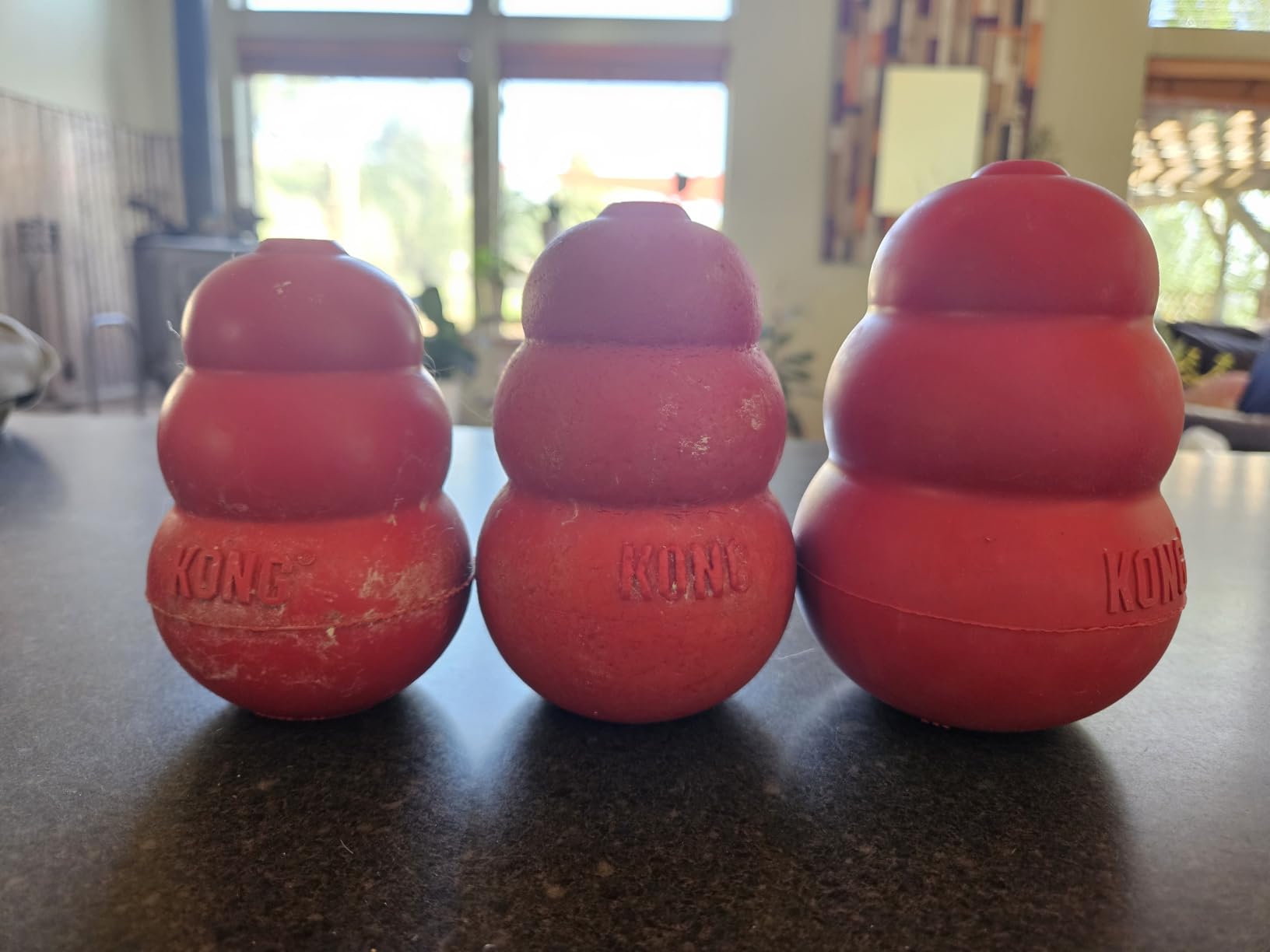 KONG Classic Stuffable Dog Toy, Natural Rubber Chew, for Large Dogs customer photo 1