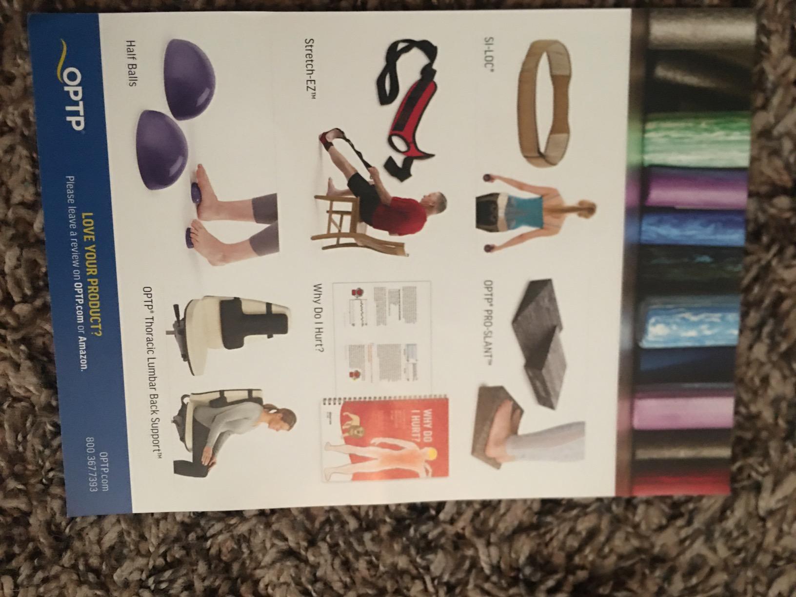OPTP The Original Stretch Out Strap with Exercise Book, USA-Made Yoga Strap customer photo 1