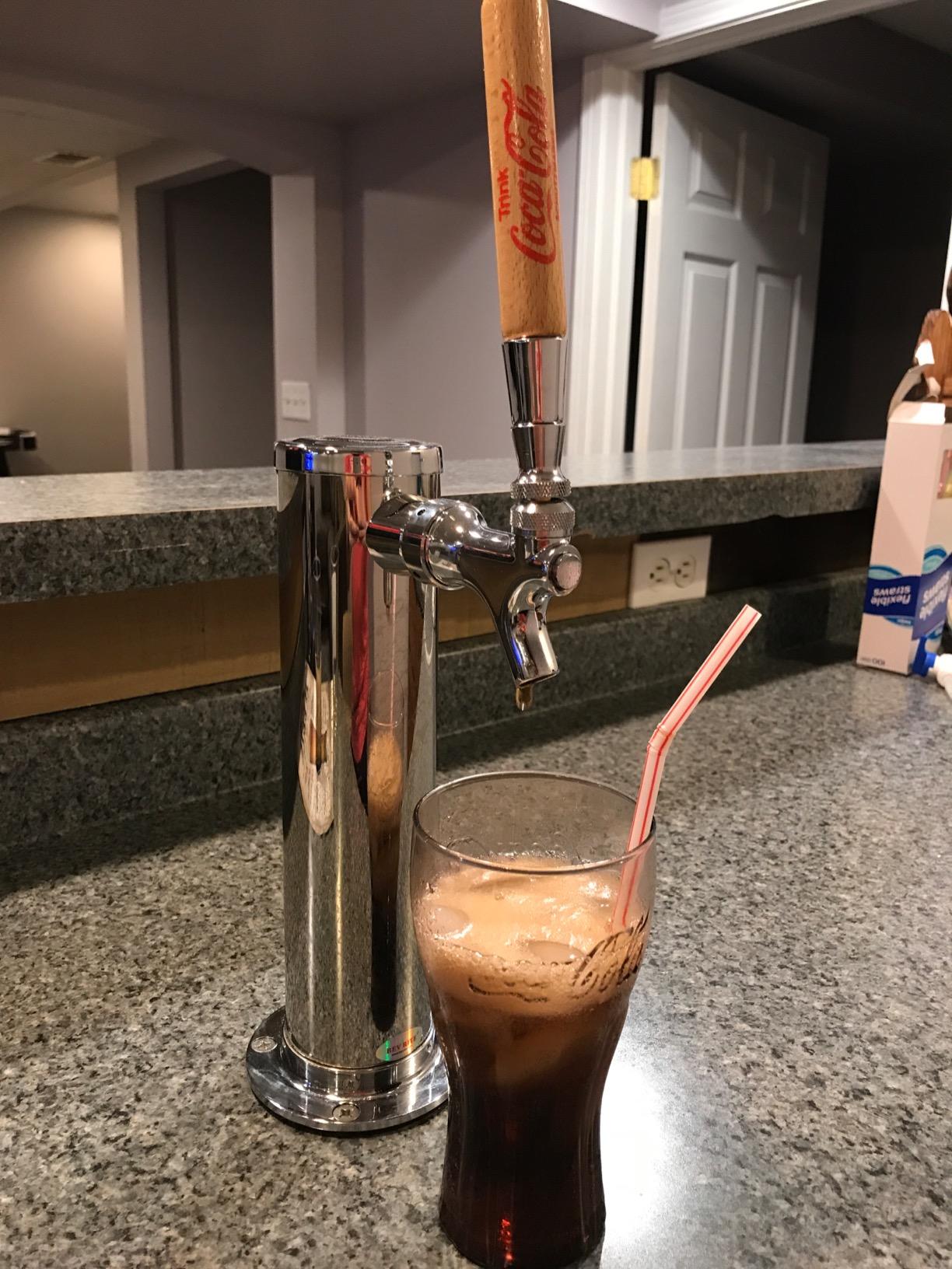 Single Tap Chrome Draft Beer Kegerator Tower - 2 1/2