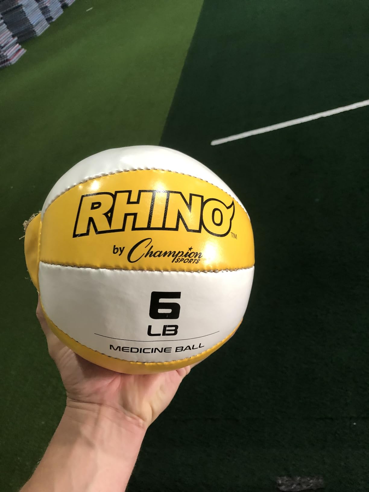 Champion Sports Leather Medicine Balls – Durable Weighted Balls for Strength, Core & Conditioning Training customer photo 1