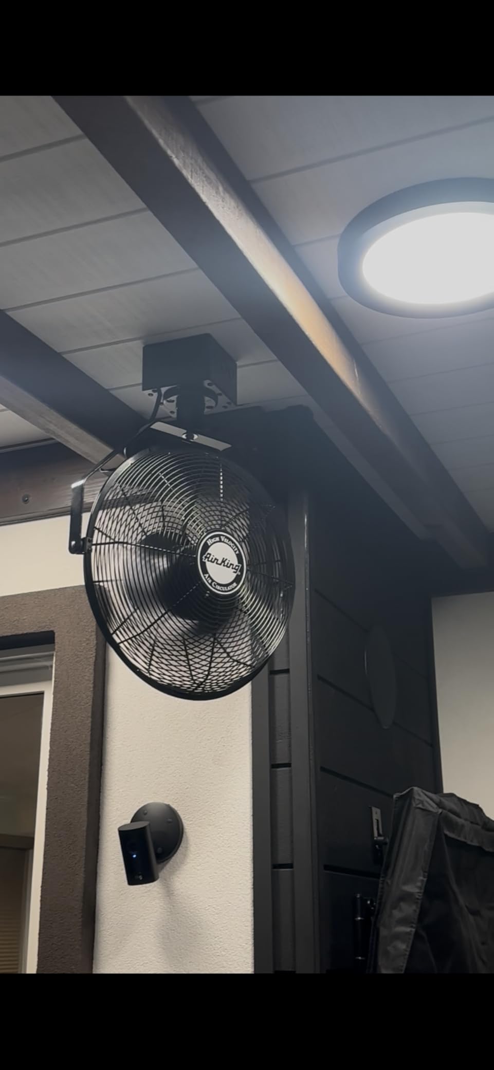 Air King 9718 18-Inch Industrial Grade Ceiling Mount Fan,Black customer photo 2