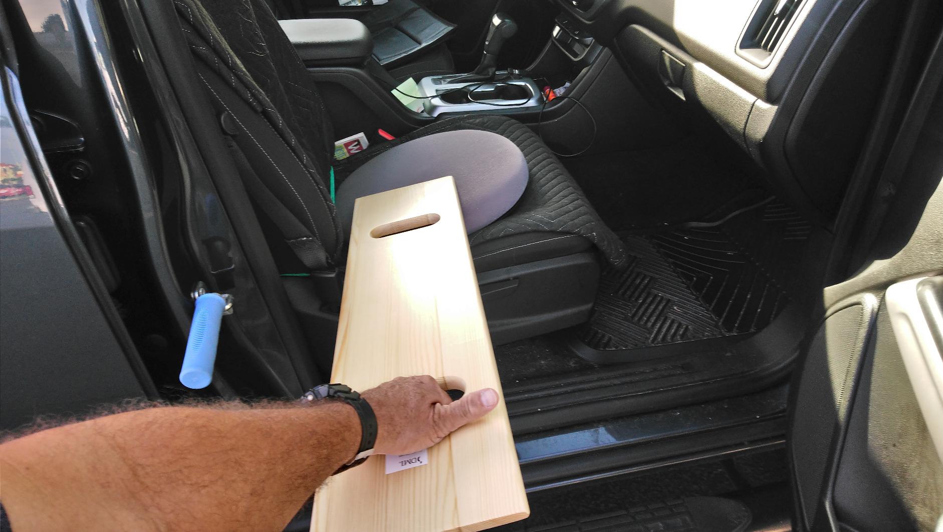 DMI Transfer Board and Slide Board, FSA Eligible, Made of Heavy-Duty Wood for Patient, Senior and Handicap Move Assist and Slide Transfers, Holds up to 440 Pounds, 2 Cut out Handles, 30 x 8 x 1 customer photo 2