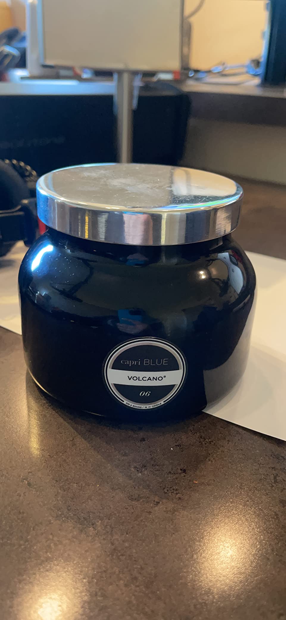 Capri Blue Volcano Scented Candles - Luxury Glass Jar Candles for Home Scented with Tropical Fruit & Sugared Citrus - Soy Wax Blend - Blue Color (19 oz) customer photo 2