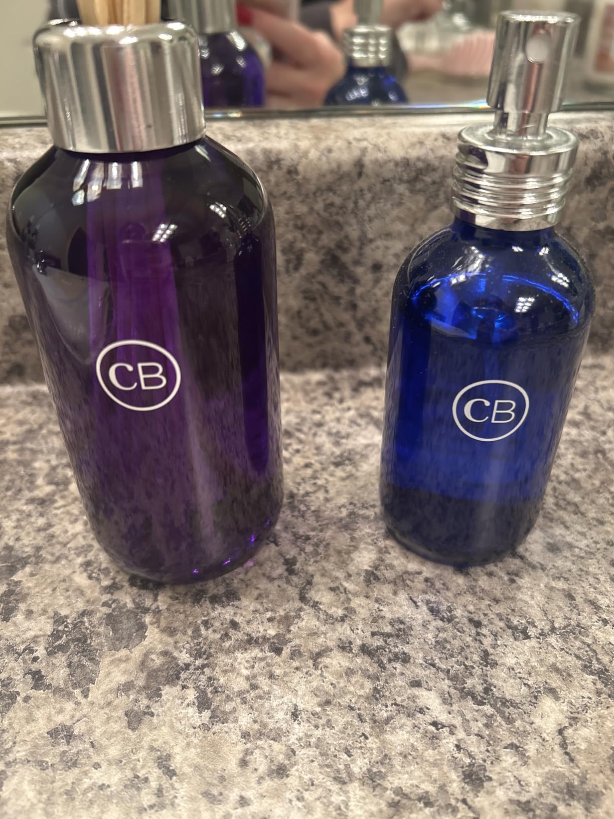 Capri Blue Volcano Reed Diffuser Set - Includes Reed Diffuser Sticks, Fragrance Oil, and Glass Bottle - Luxury Scented Room Fresheners - Cobalt Blue (8 fl oz) customer photo 2