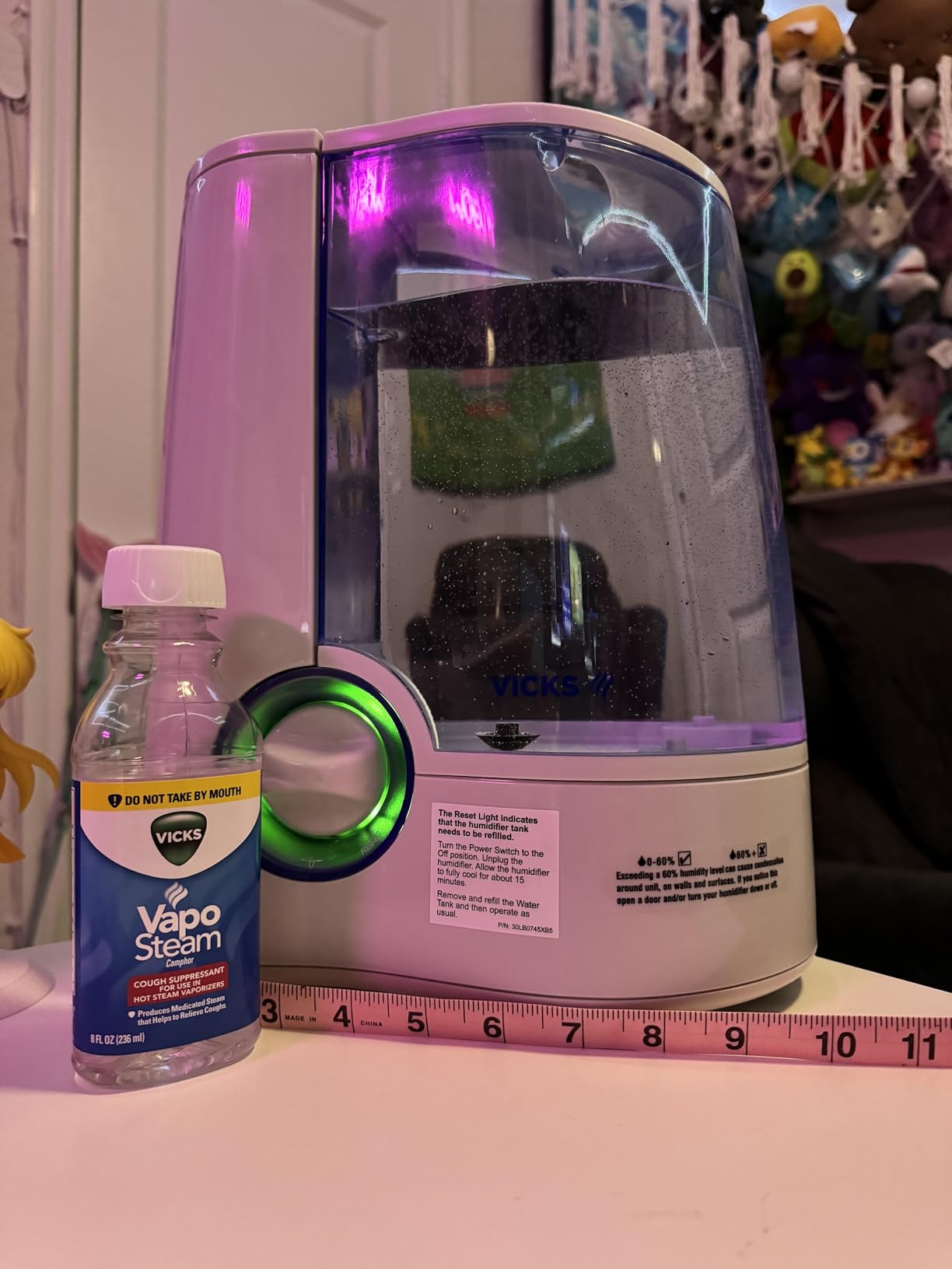 Vicks Warm Mist Humidifier for Small to Medium Rooms, White customer photo 2