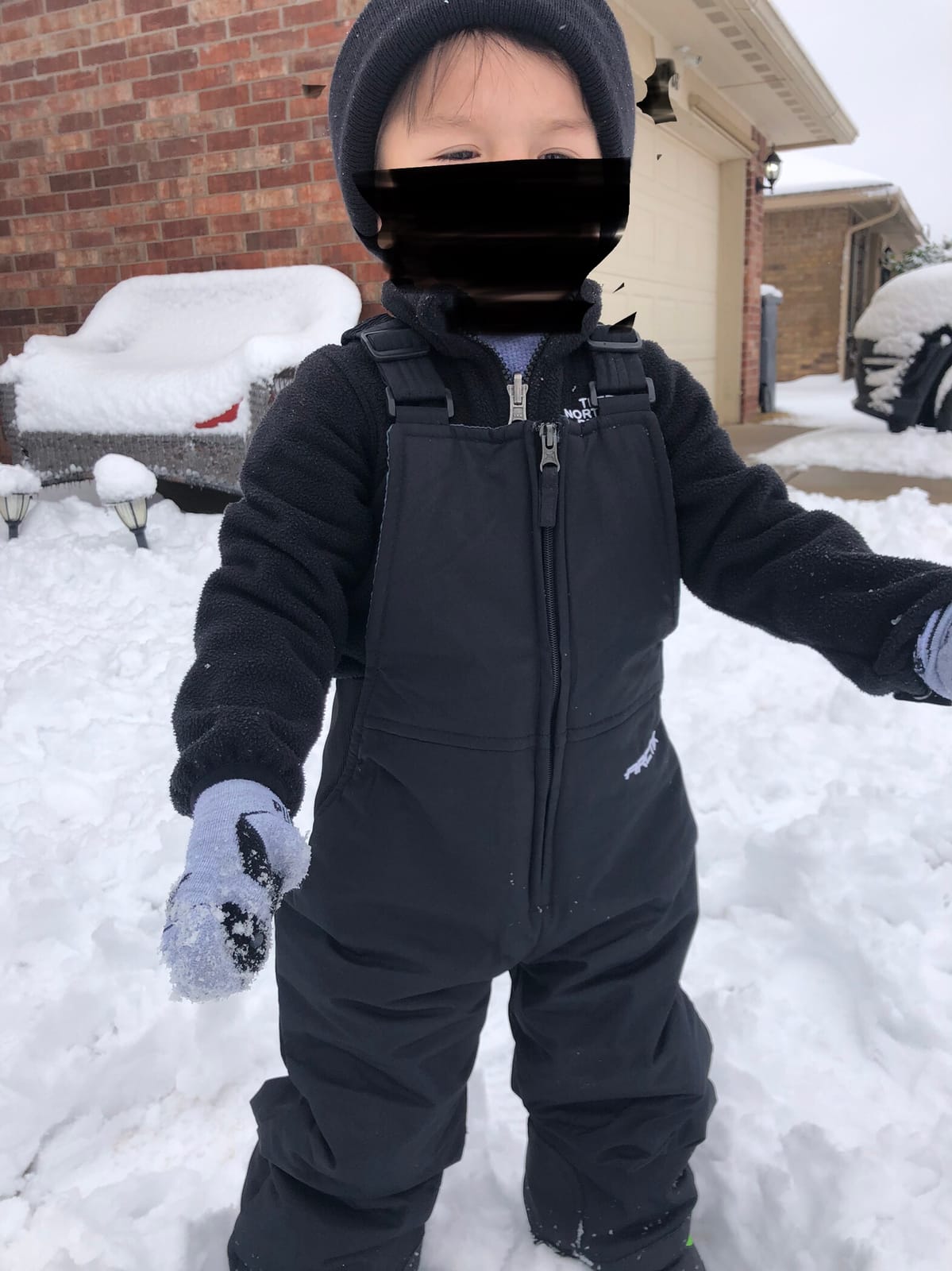 Arctix Infant/Toddler Chest High Snow Bib Overalls, Black, 4T customer photo 1