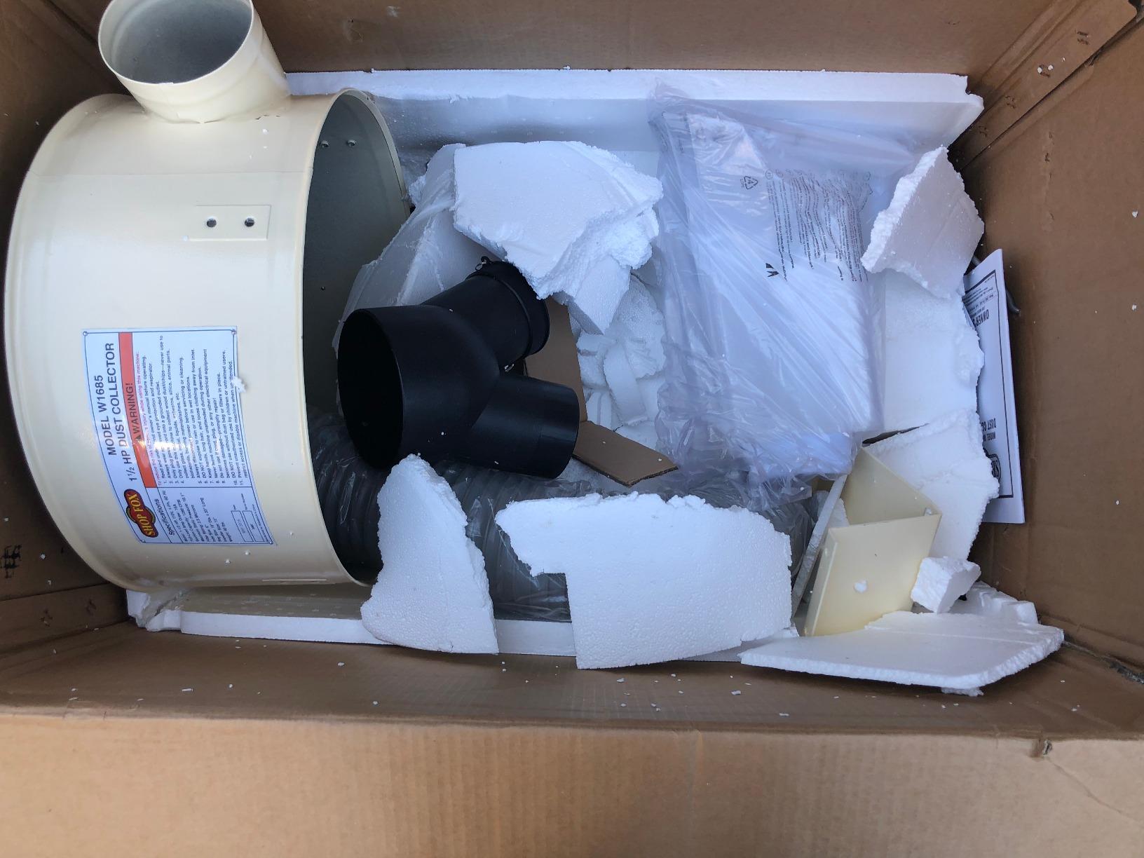 Shop Fox W1685-1-1/2 HP Dust Collector,White customer photo 1