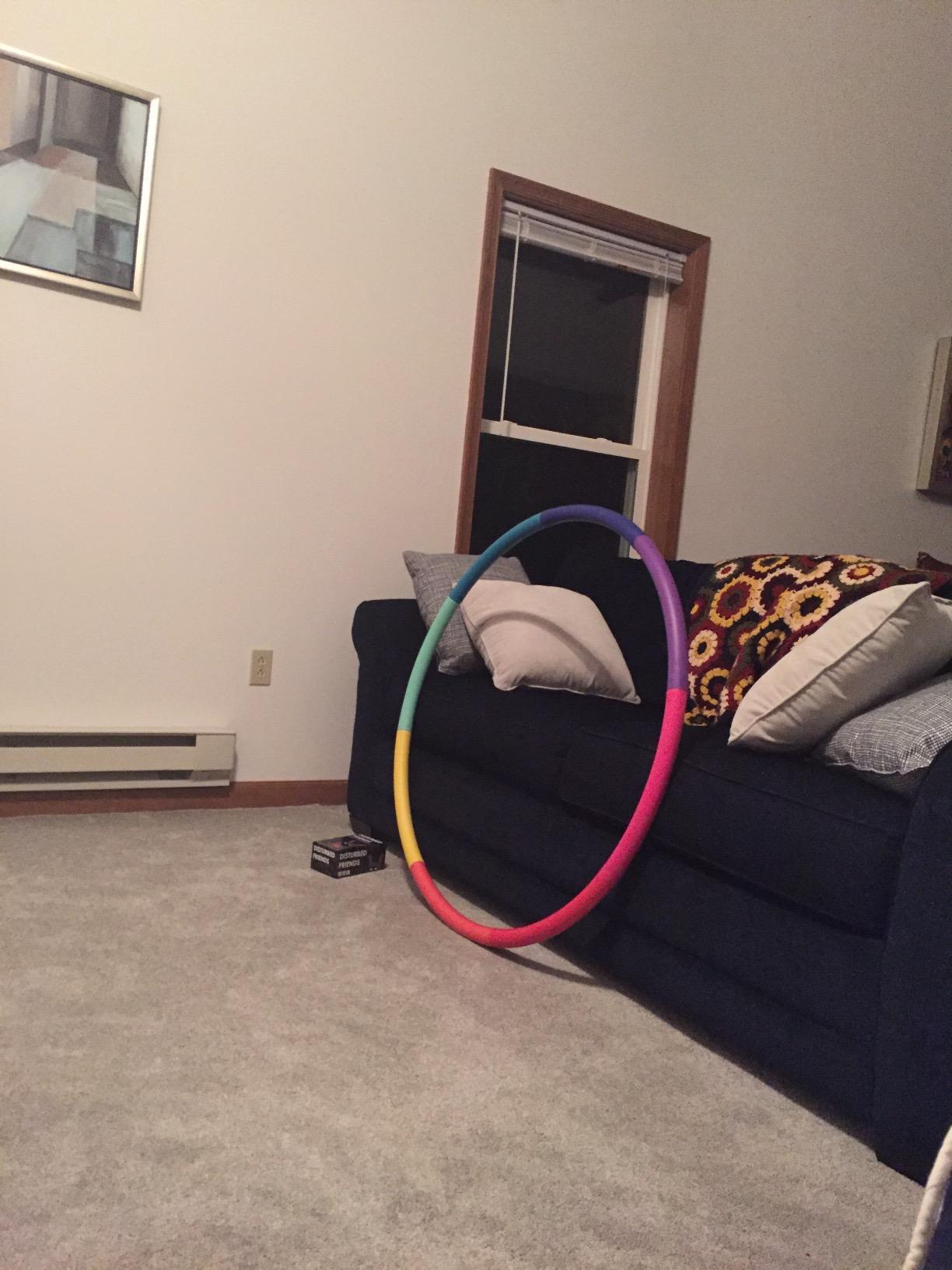 Weighted Hula Hoop, Trim Hoop 3lb, 4lb Large, Rainbow, Lose Belly Fat customer photo 2