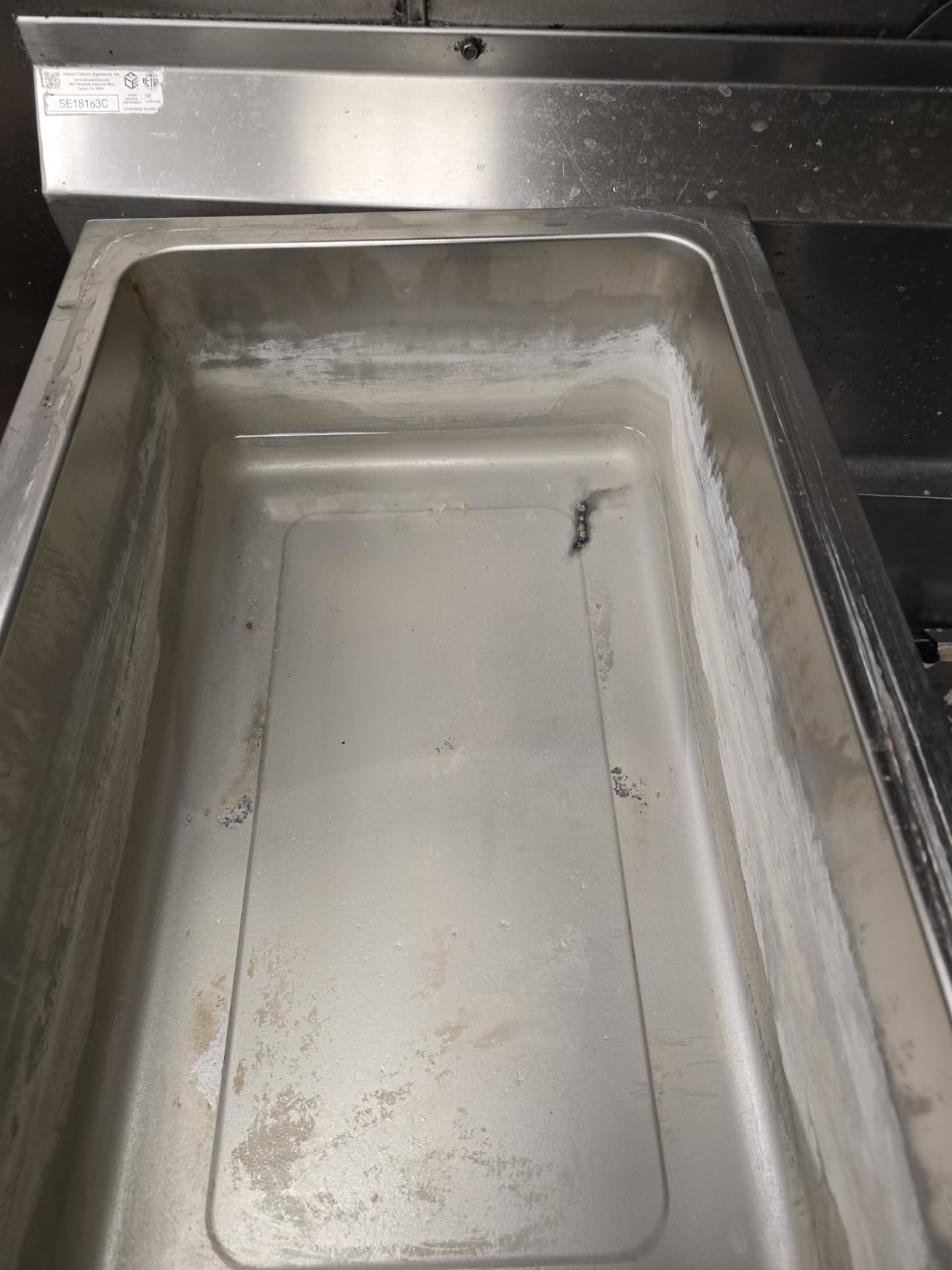 Winco FW-S500 Commercial Portable Steam Table Food Warmer 120V 1200W,Stainless Steel,Large customer photo 2