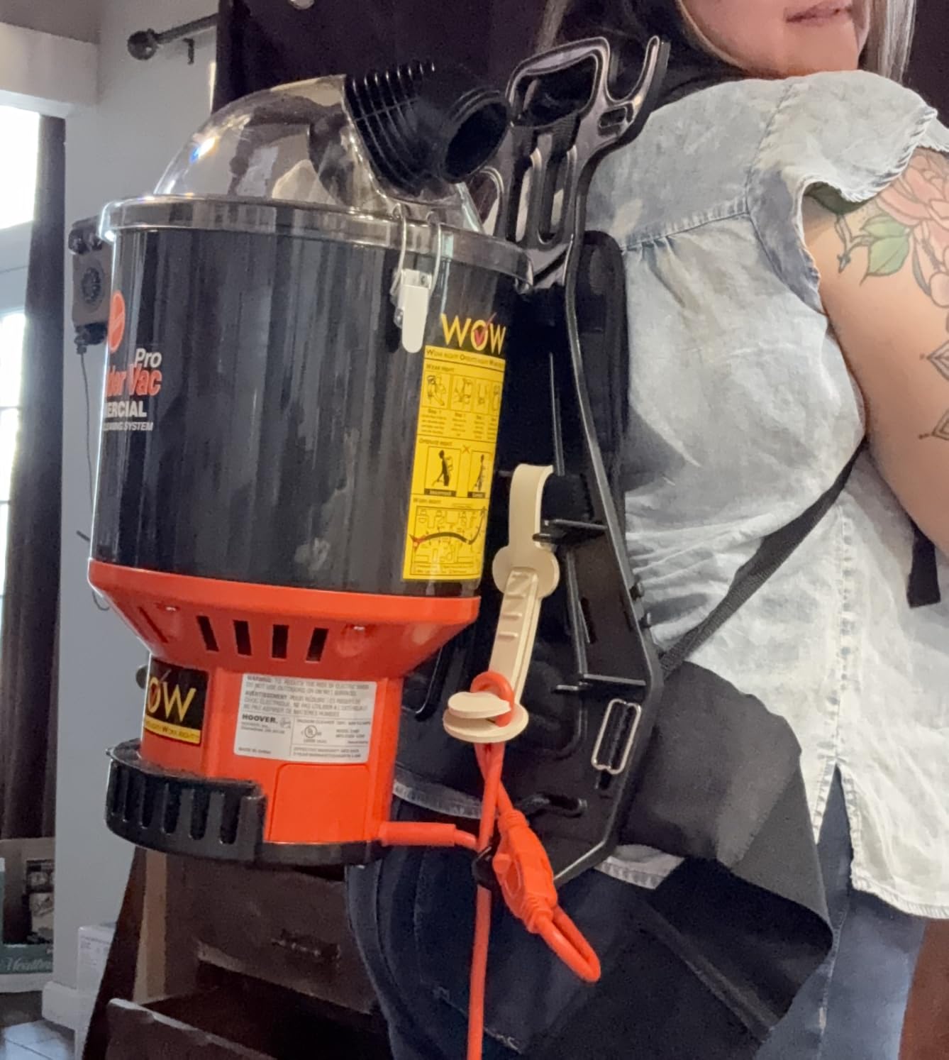 Hoover Commercial Shoulder Vac Pro Bagged Backpack Vacuum Cleaner customer photo 2