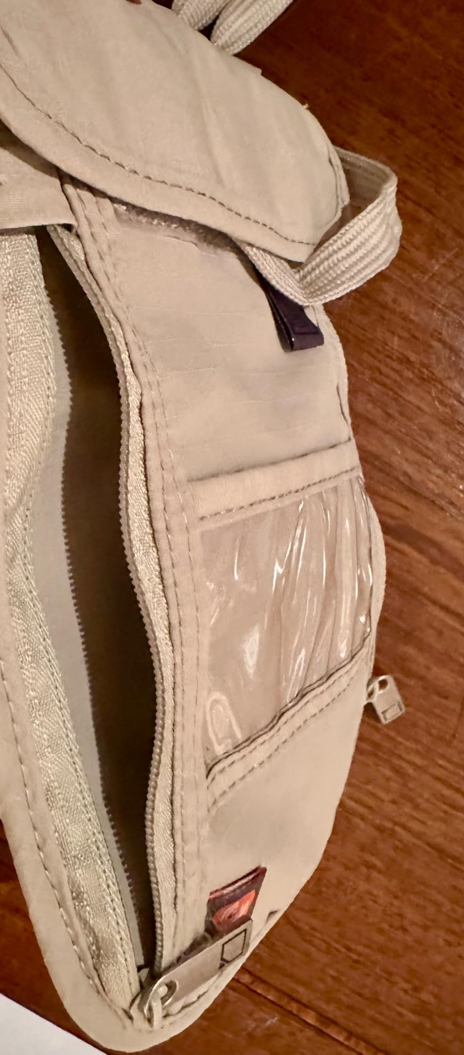 Lewis N. Clark RFID Blocking Stash Neck Wallet, Travel Pouch + Passport Holder for Women & Men, Taupe customer photo 2