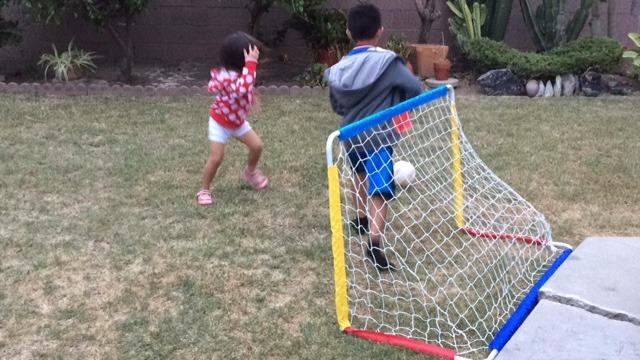 Little Tikes Easy Score Soccer Set Game Outdoor Toys for Backyard Fun Summer Play - Goal with Net, Soccer Ball, and Pump Included - Lawn Activities for Kids, Toddlers, Boys Girls Ages 2+ customer photo 1