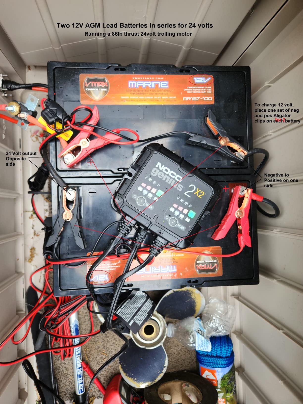 VMAX MR127 12 Volt 100Ah AGM Deep Cycle Maintenance Free Battery compatible with boats and 40-100lb, minnkota, cobra, sevylor and other trolling motor (GROUP 27 Marine Deep Cycle AGM Battery) customer photo 2