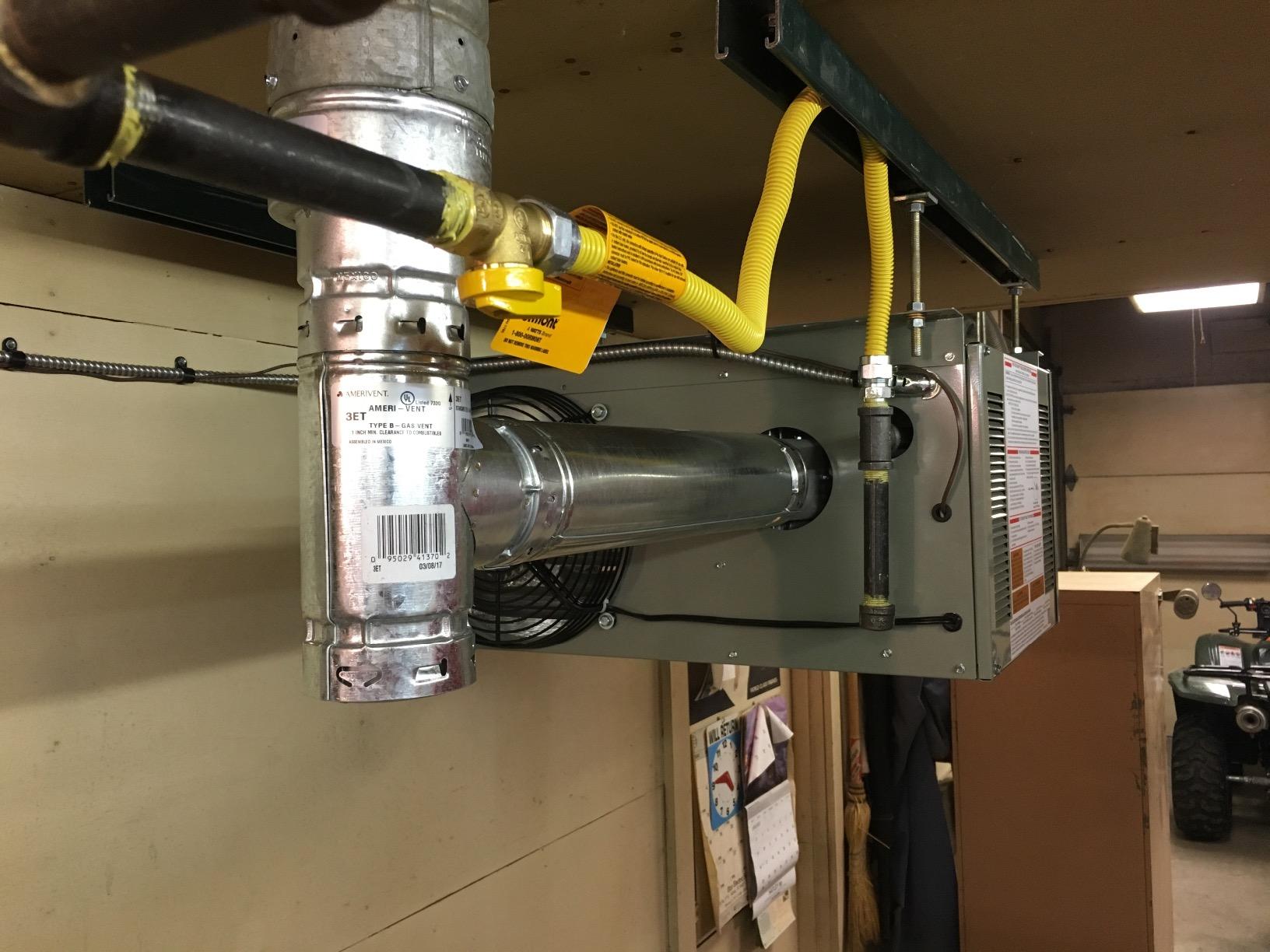 Modine HD45AS0111Natural Gas Hot Dawg Garage Heater 45,000 BTU with 80-Percent Efficiency Grey customer photo 1