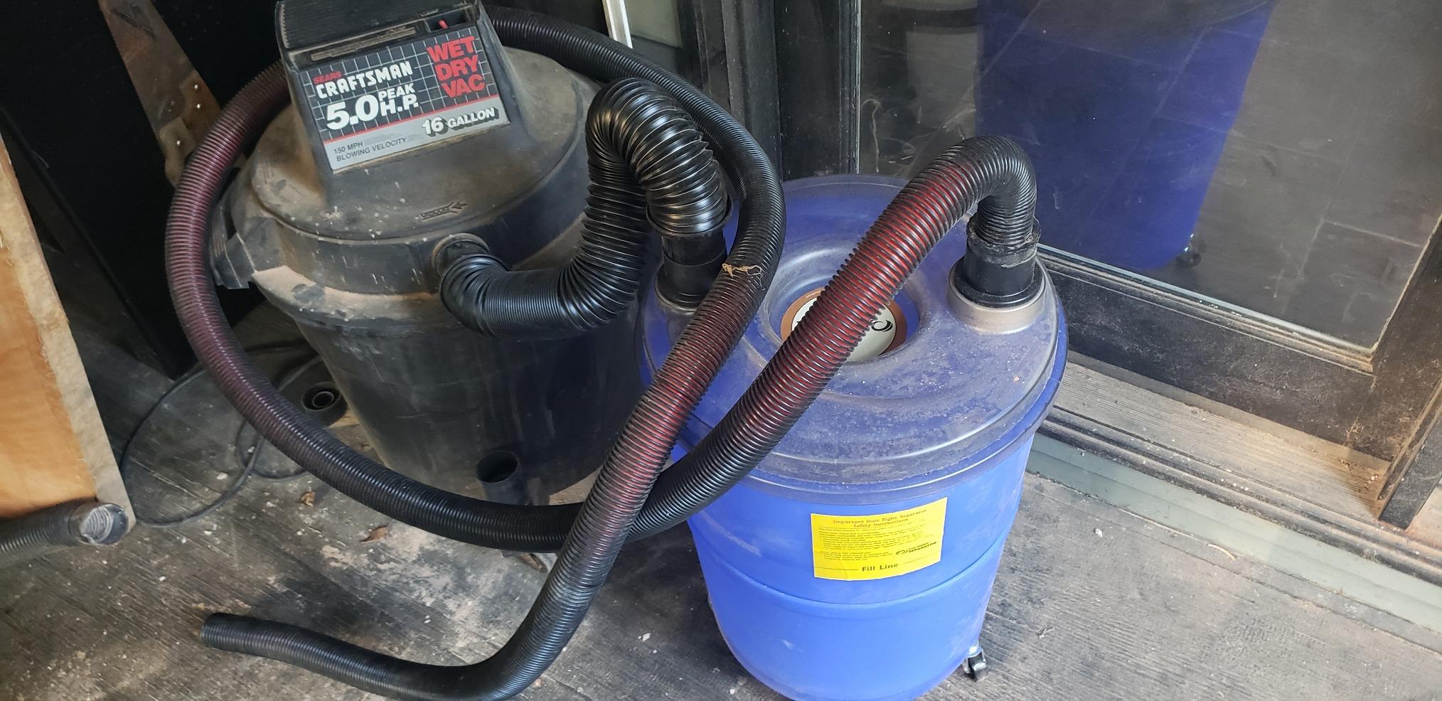 Rockler Dust Right Dust Separator w/ 36” Hose & 10Ga Bucket for Shop Vac customer photo 2