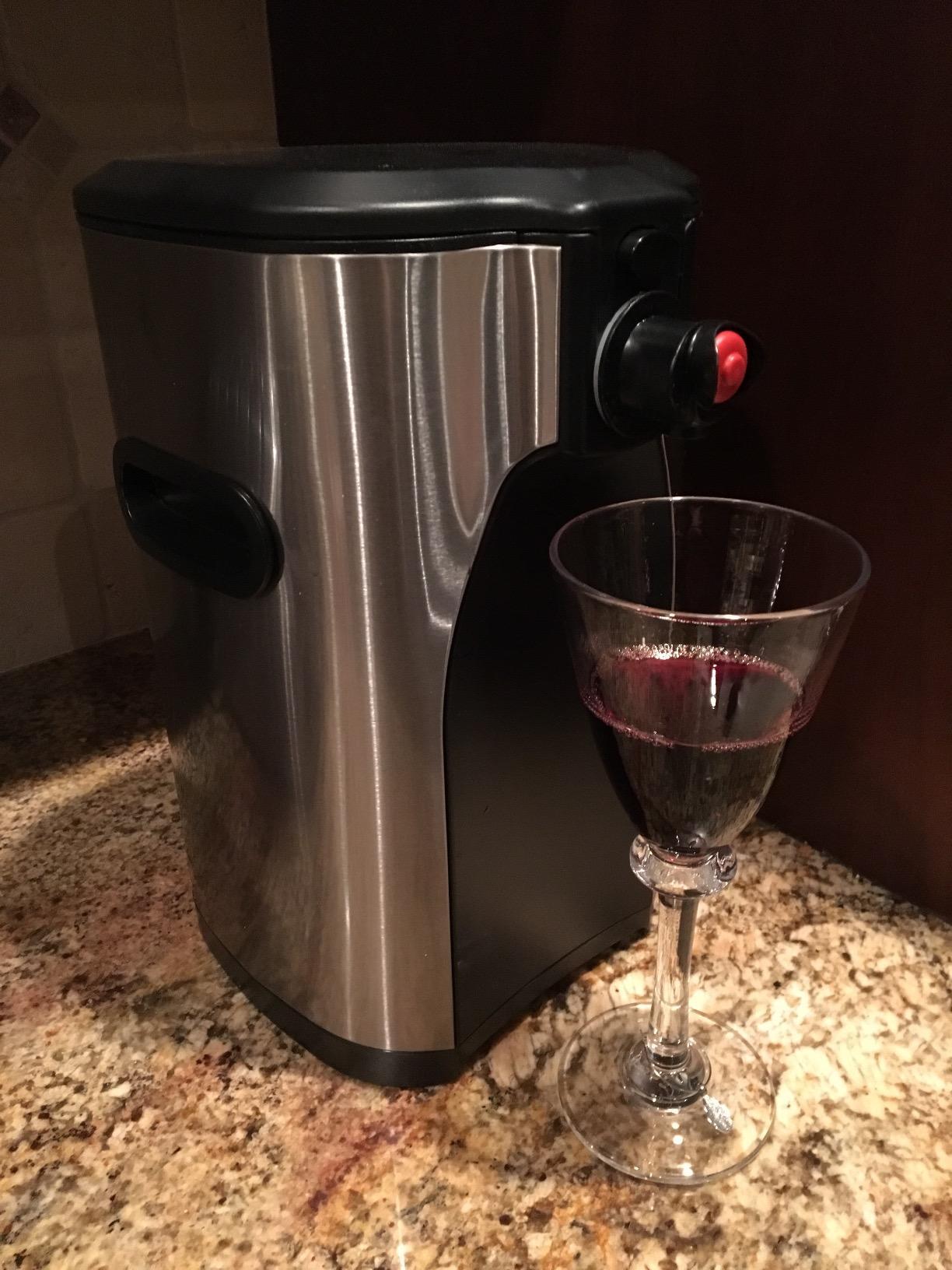 Boxxle Box Wine Dispenser 3L Stainless Steel - Elegant, Efficient, Sustainable - Keeps Wine Fresh for 6 Weeks - Enjoy Wine-by-the-Glass Anywhere customer photo 1
