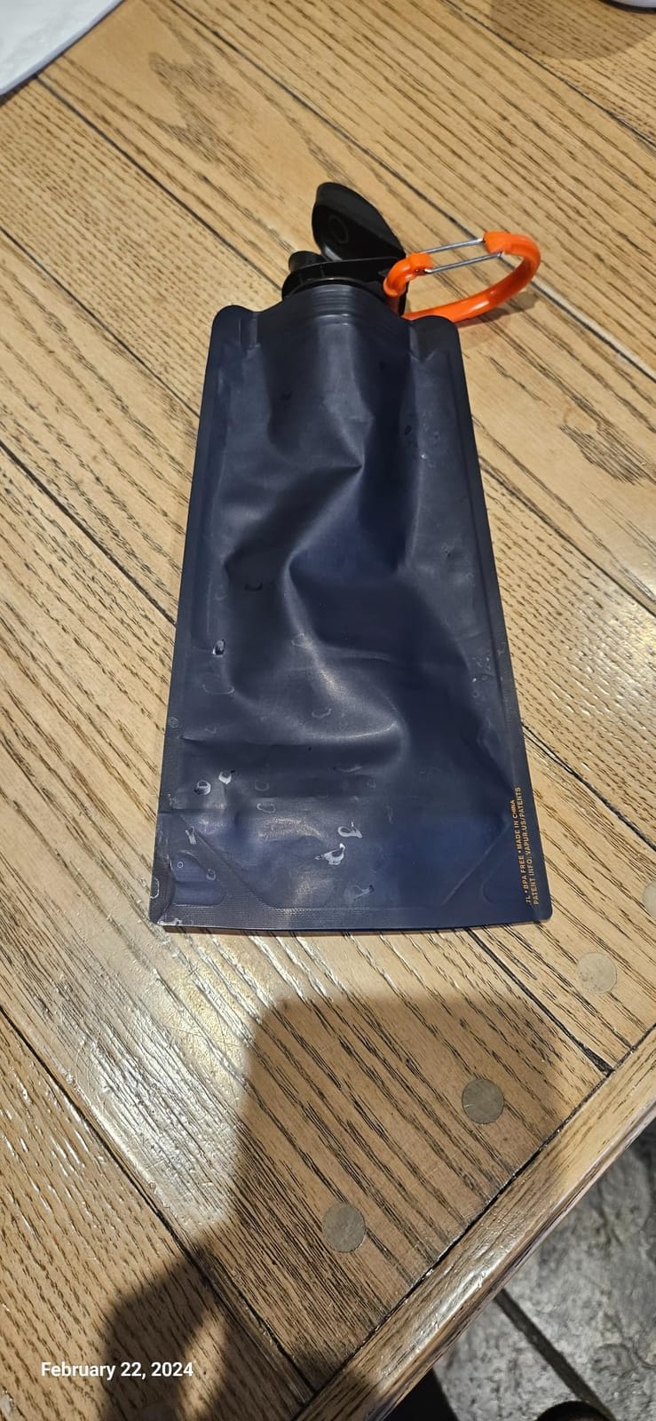 Vapur Collapsible Water Bottle with Carabiner - 23oz (0.7L) - Night Blue customer photo 2