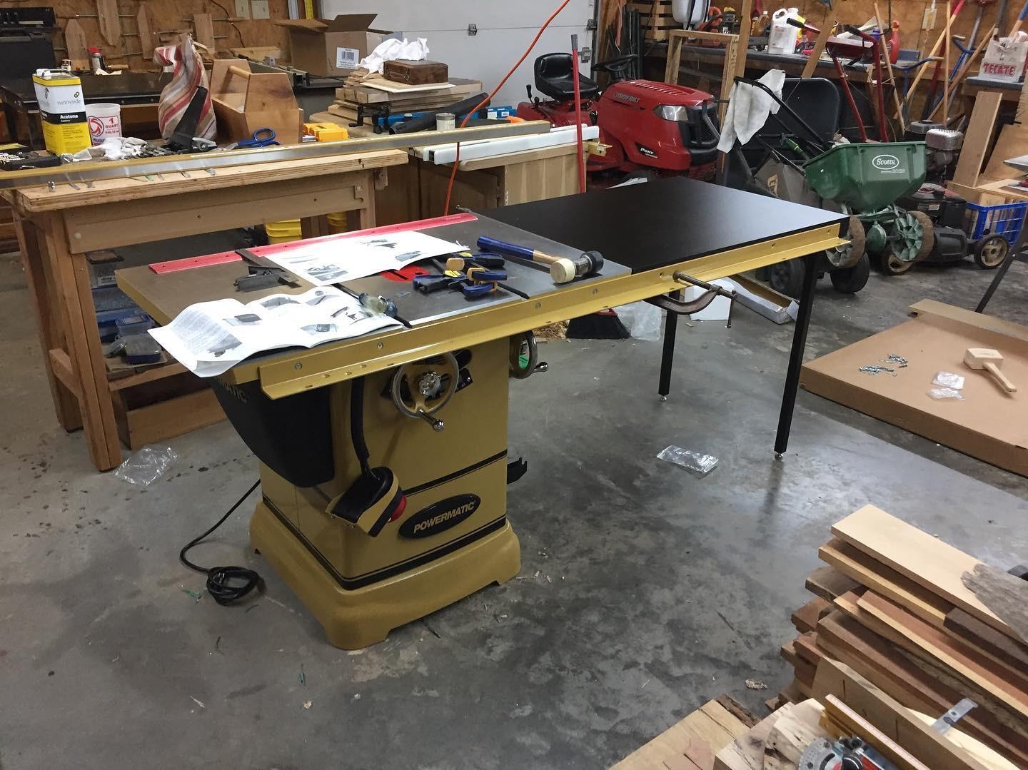 Powermatic 10-Inch Table Saw, 52-Inch Rip, 1-3/4 HP, 115/230V 1Ph (Model PM1000) customer photo 2