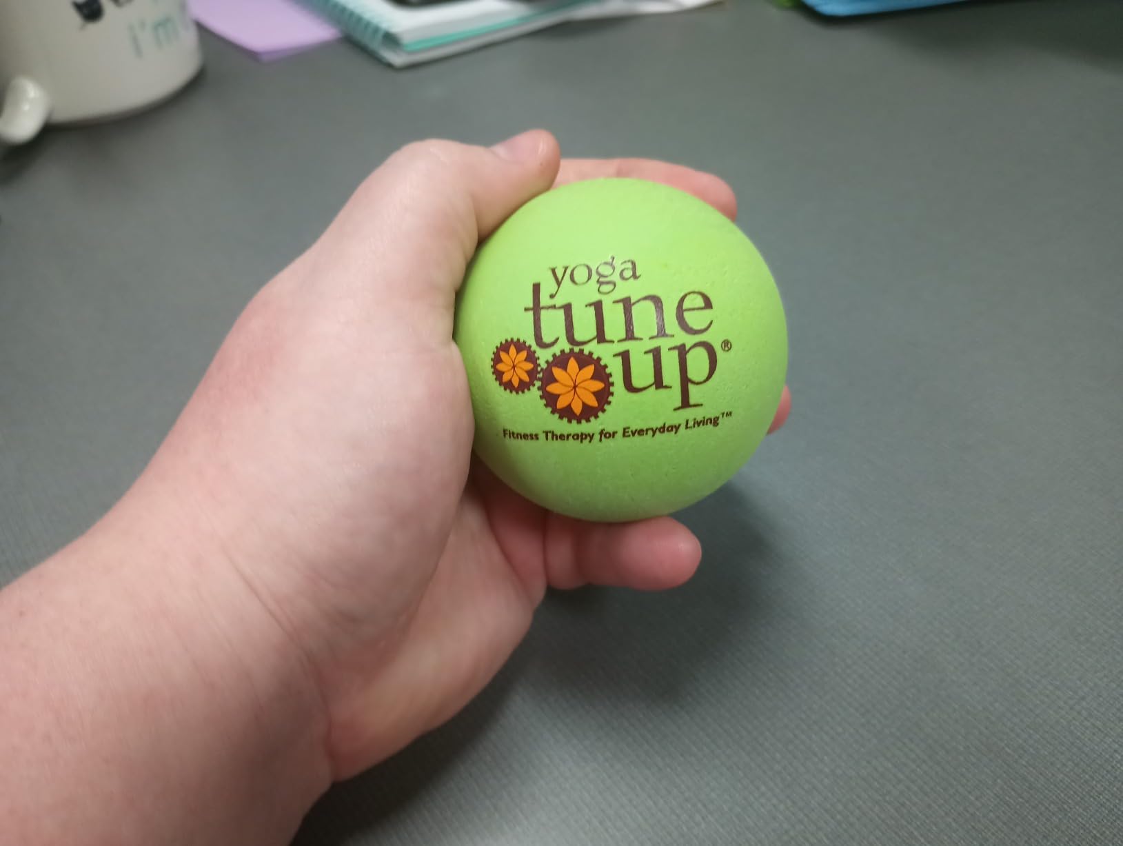 YOGA TUNE UP® Therapy Balls in Tote by Tune Up Fitness - Massage Balls for Trigger Point, Pressure Point & Myofascial Release - Use as Single or Peanut Ball for Pain Relief & Relaxation (Deep Purple) customer photo 2