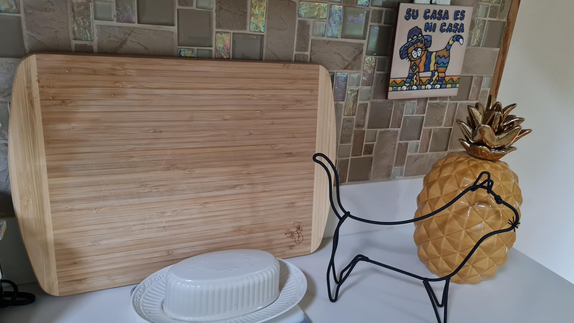 INDESTRUCTIBLE Bamboo Cutting Board (Extra Large) with Vertical Grain Strength Technology - Non Toxic, Spacious and Lightweight 18