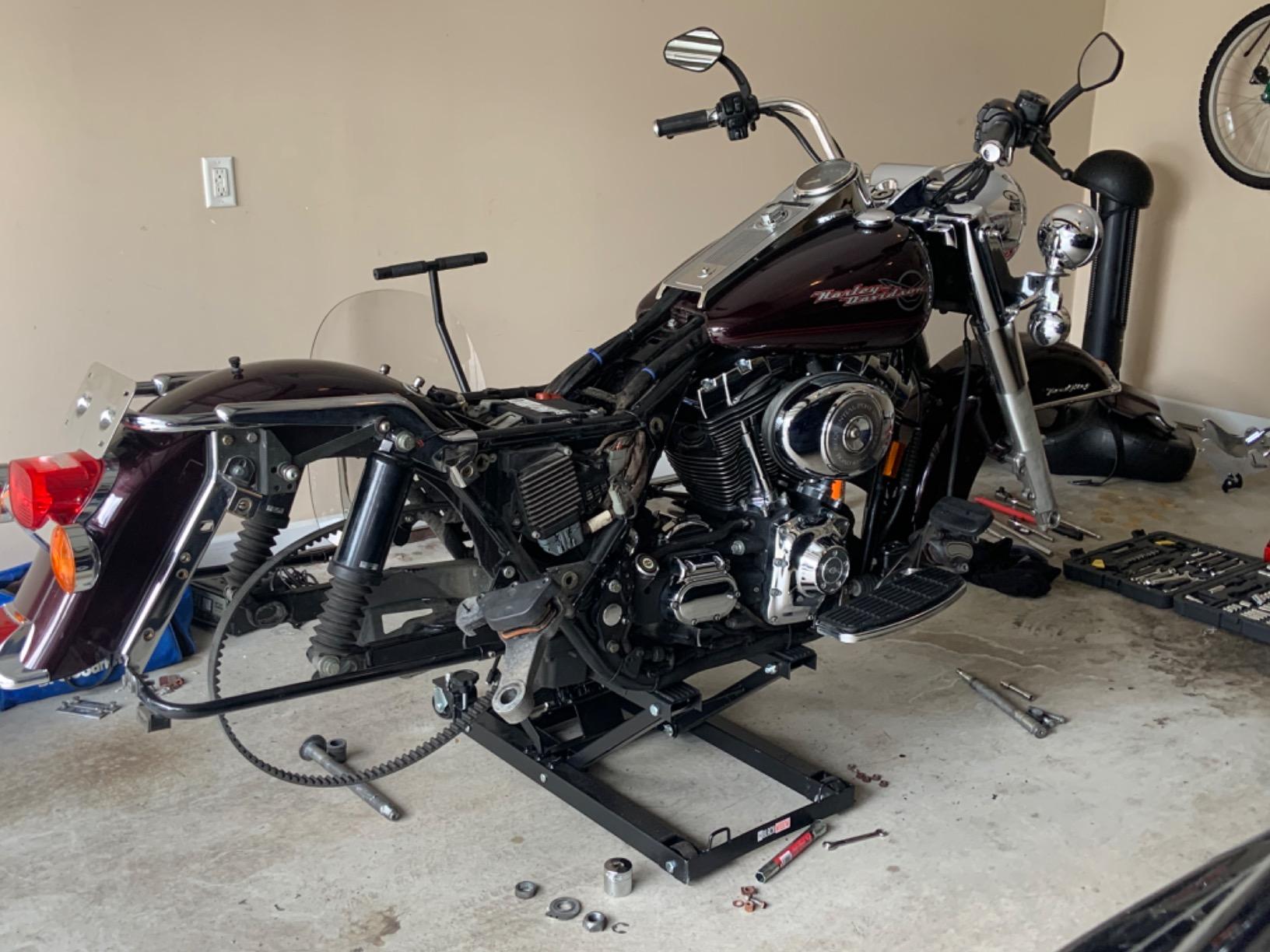 Black Widow Motorcycle or ATV Lift Jack Stand Hydraulic, Steel, 1,500 lb | Foot pedal operation or air compressor (not included), 1,500 lb cap, 16