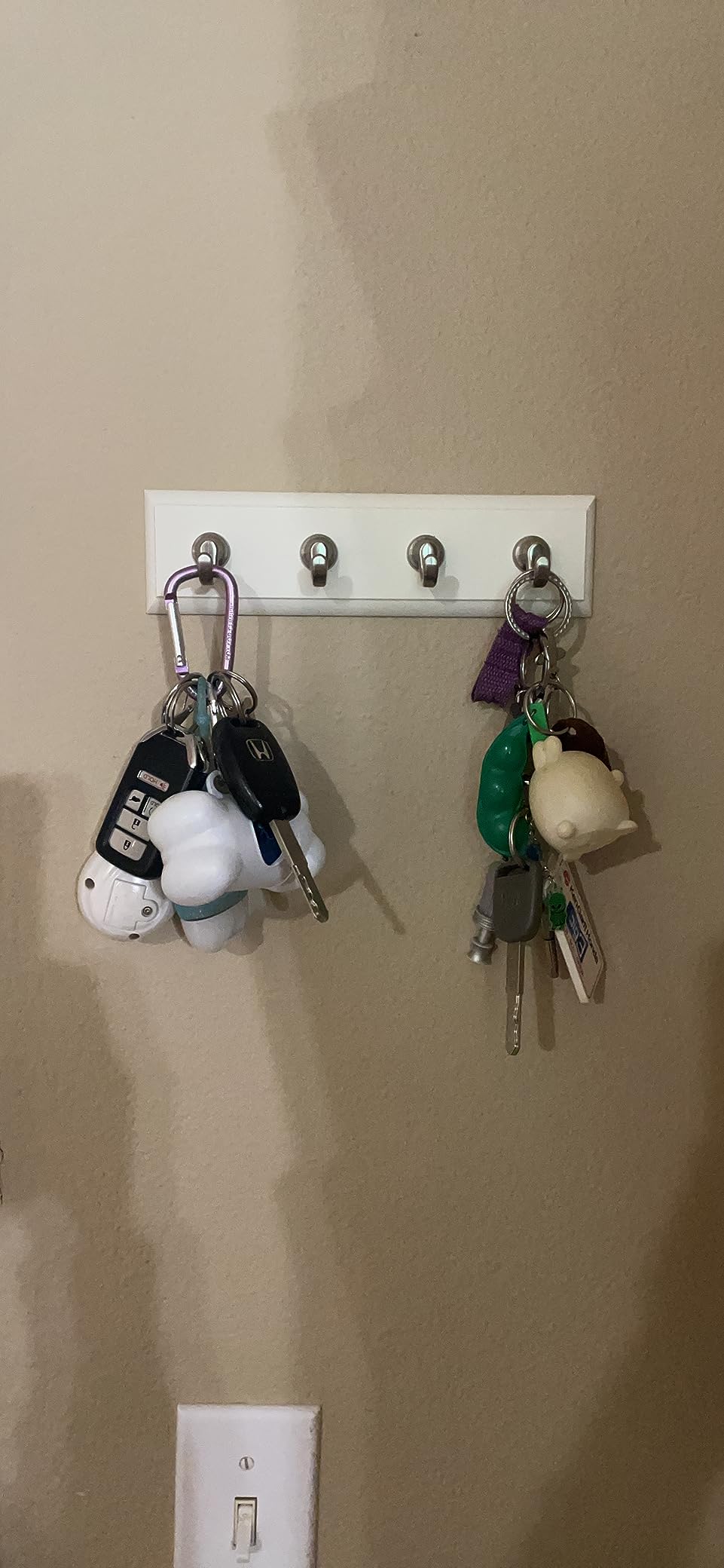 Command Key Rail, Quartz, 1-Rail, 6-Strips, Organize Damage-Free Small customer photo 2
