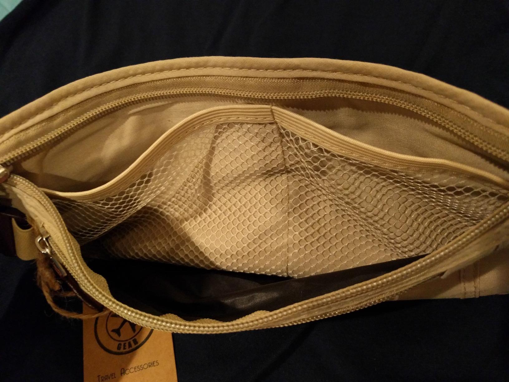 VENTURE 4TH Travel Money Belt, RFID Blocking Passport Holder - Black customer photo 2