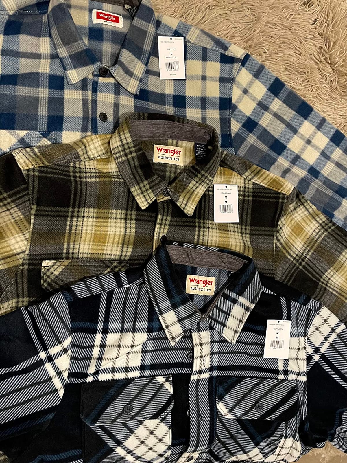 Wrangler Authentics Men's Long Sleeve Heavyweight Fleece Shirt customer photo 2