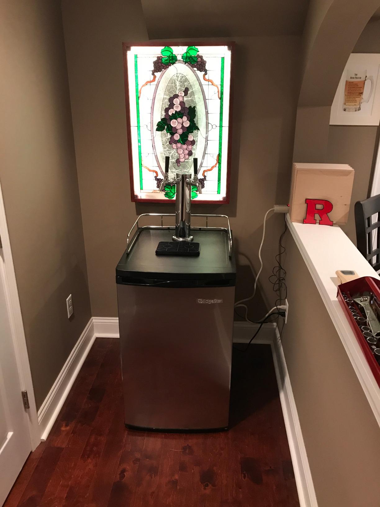 EdgeStar BR2001SS Ultra Low Temp Stainless Steel Refrigerator for Kegerator Conversion | Freestanding Only, Stores one standard ½ barrel, pony or two 1/6th or Cornelius corny kegs Ultra Low Temp, Stainless Steel customer photo 2