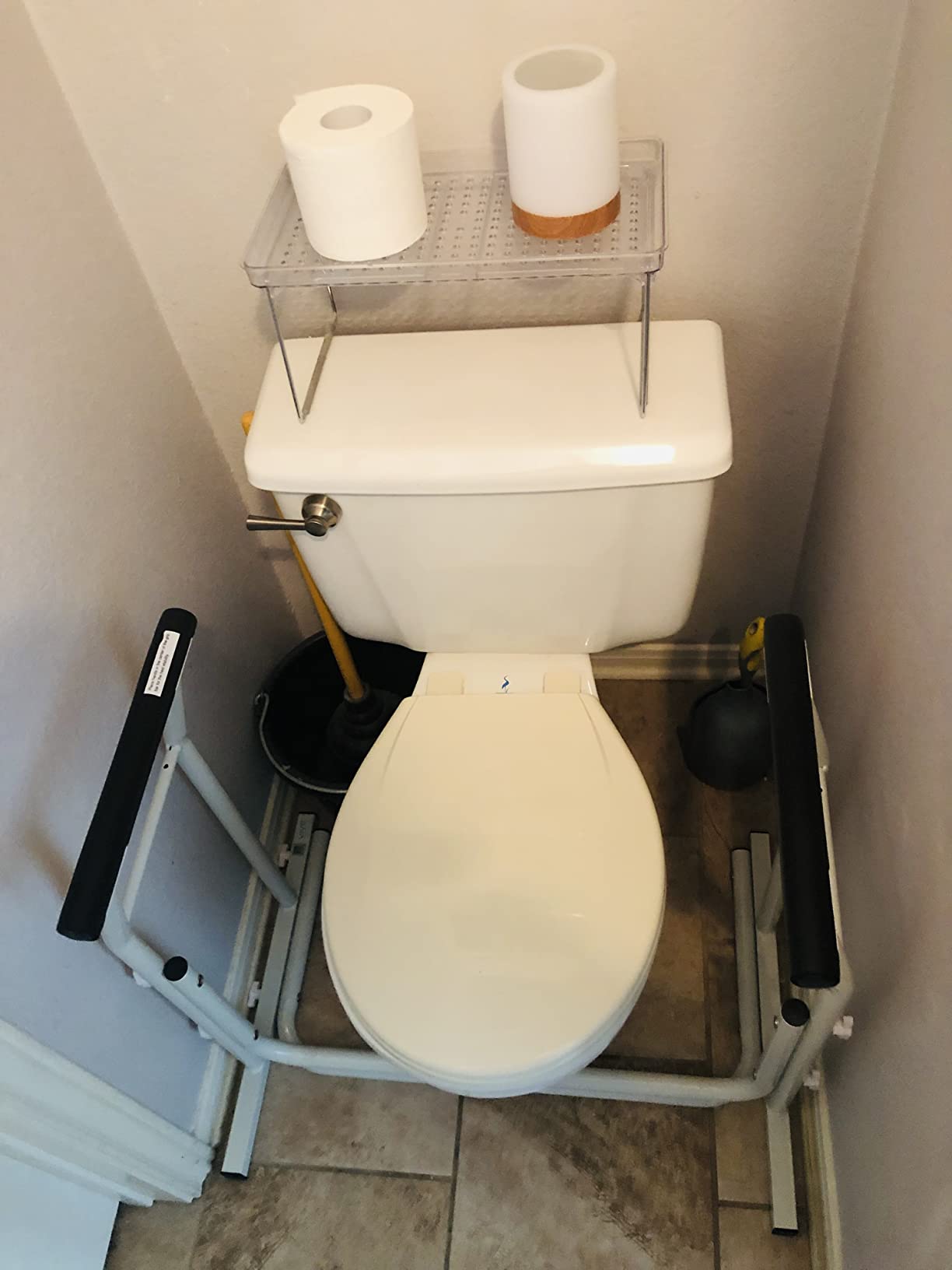 Vive Toilet Safety Rail with Arms - 300LBS Support Frame with Handles customer photo 2