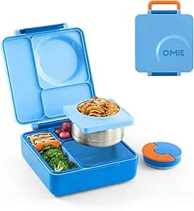 Omie OmieBox Kids Insulated Leakproof Bento Lunch Box with Food Jar (Blue Sky) customer photo 1