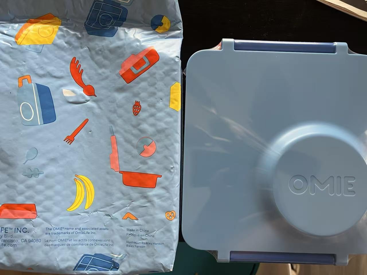 Omie OmieBox Kids Insulated Leakproof Bento Lunch Box with Food Jar (Blue Sky) customer photo 2