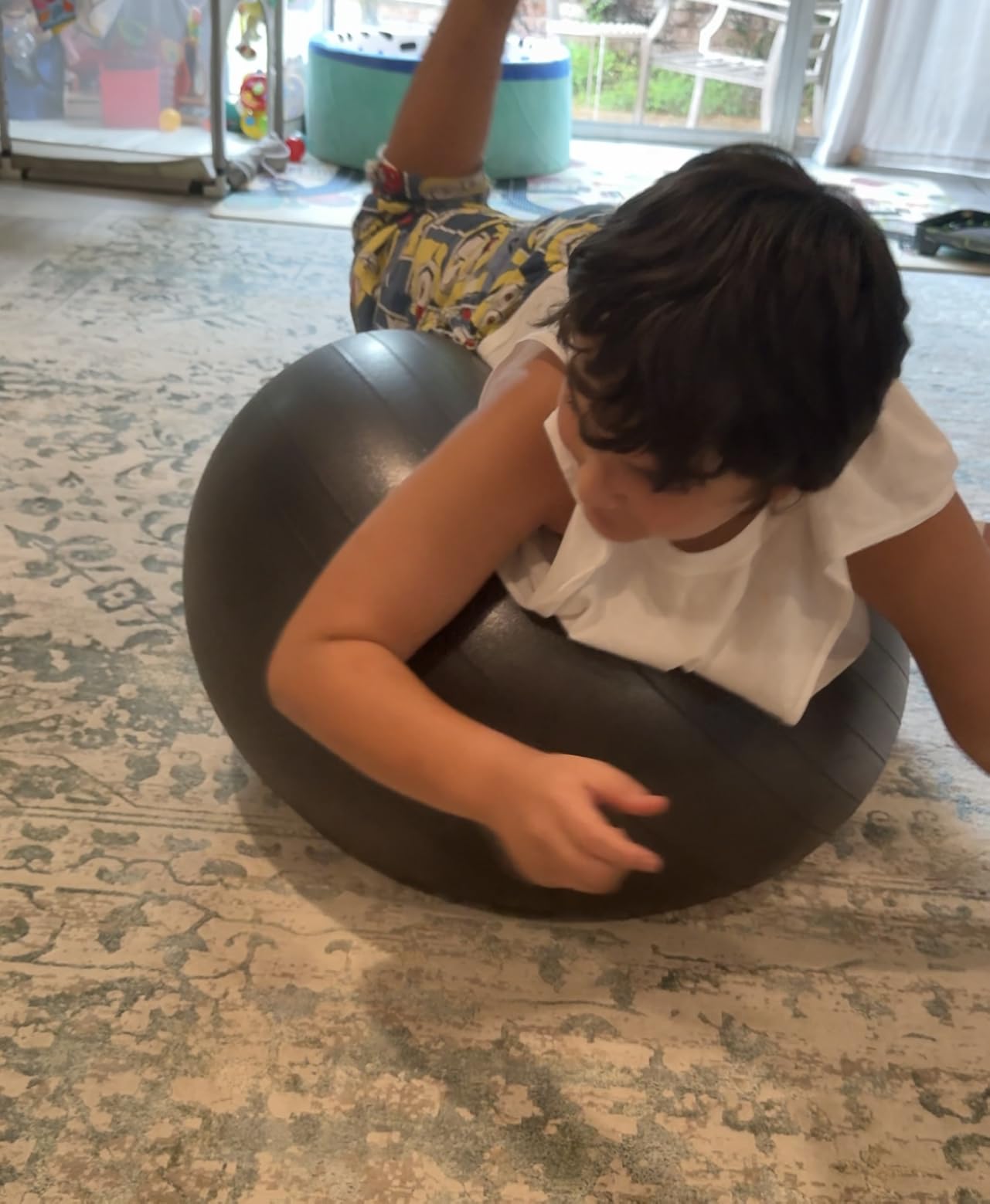 URBNFit Yoga Ball - Anti-Burst Exercise Ball Large customer photo 2