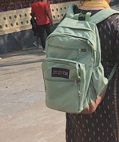 JanSport Cool Backpack, with 15-inch Laptop Sleeve - Large Computer Bag Rucksack with 2 Compartments, Ergonomic Straps, Black | Ergonomic Straps, Waterbottle Pocket, Campus Weekender Travel Rucksack customer photo 2