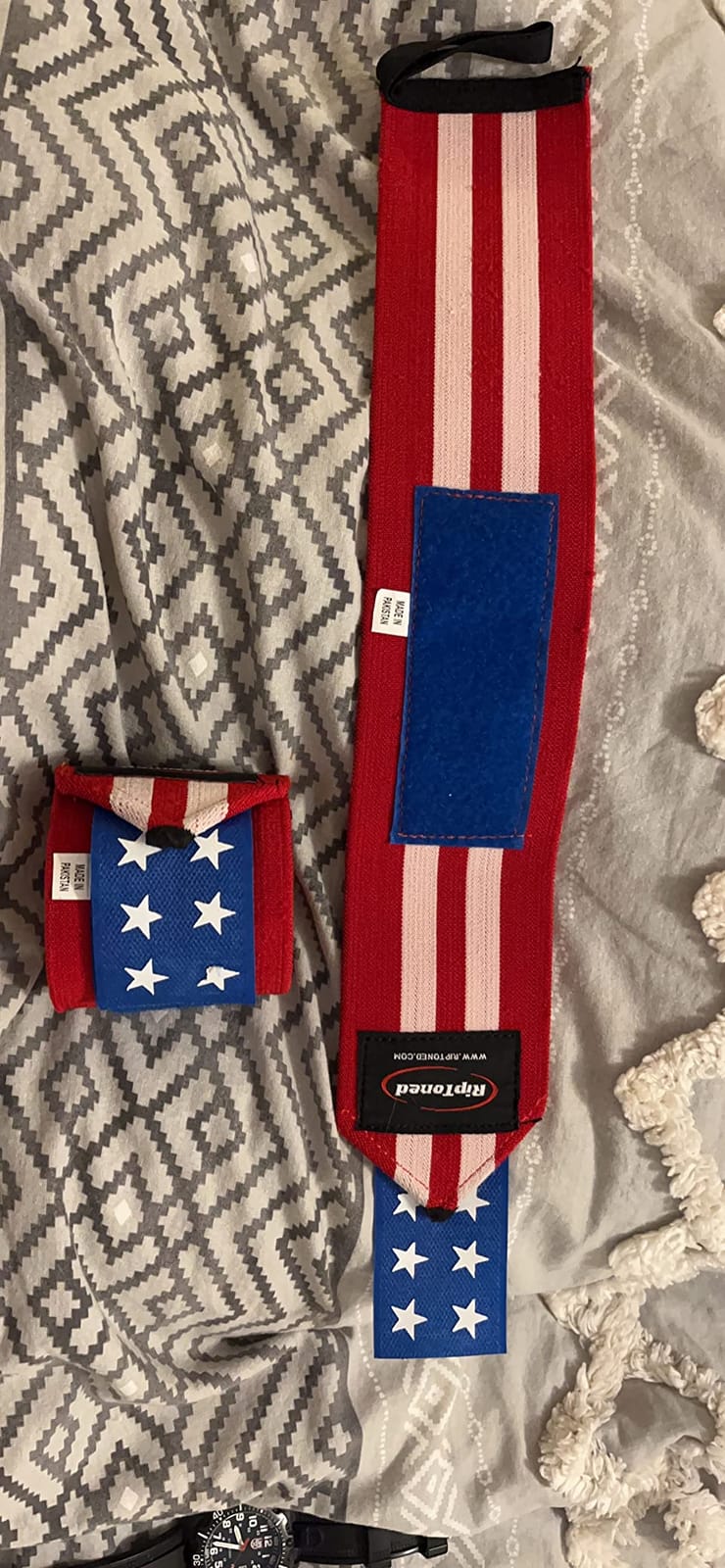 Rip Toned Wrist Wraps for Weightlifting – USPA & USAPL Approved – Stiff or Flex – 18