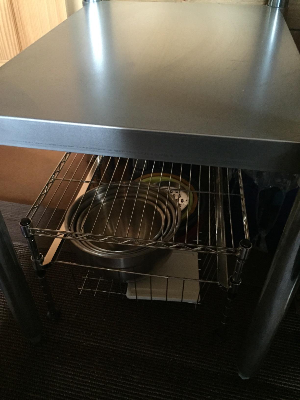 GRIDMANN Stainless Steel Work Table 60 x 30 Inches, NSF Commercial Kitchen Prep Table with Under Shelf for Restaurant and Home customer photo 1