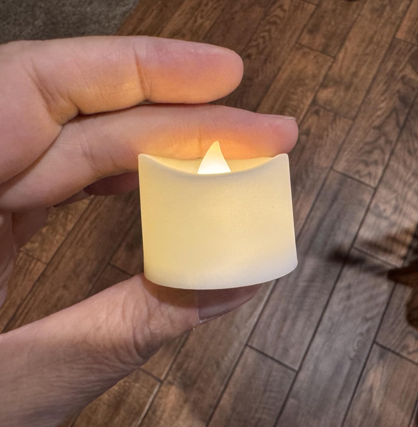 Homemory 12Pcs Flickering Flameless Candle Battery Operated, 200+Hours Fake Electric LED Tea Lights for Votive, Centerpiece Table Decorations, Wedding, Aniversary, Halloween, Christmas customer photo 2