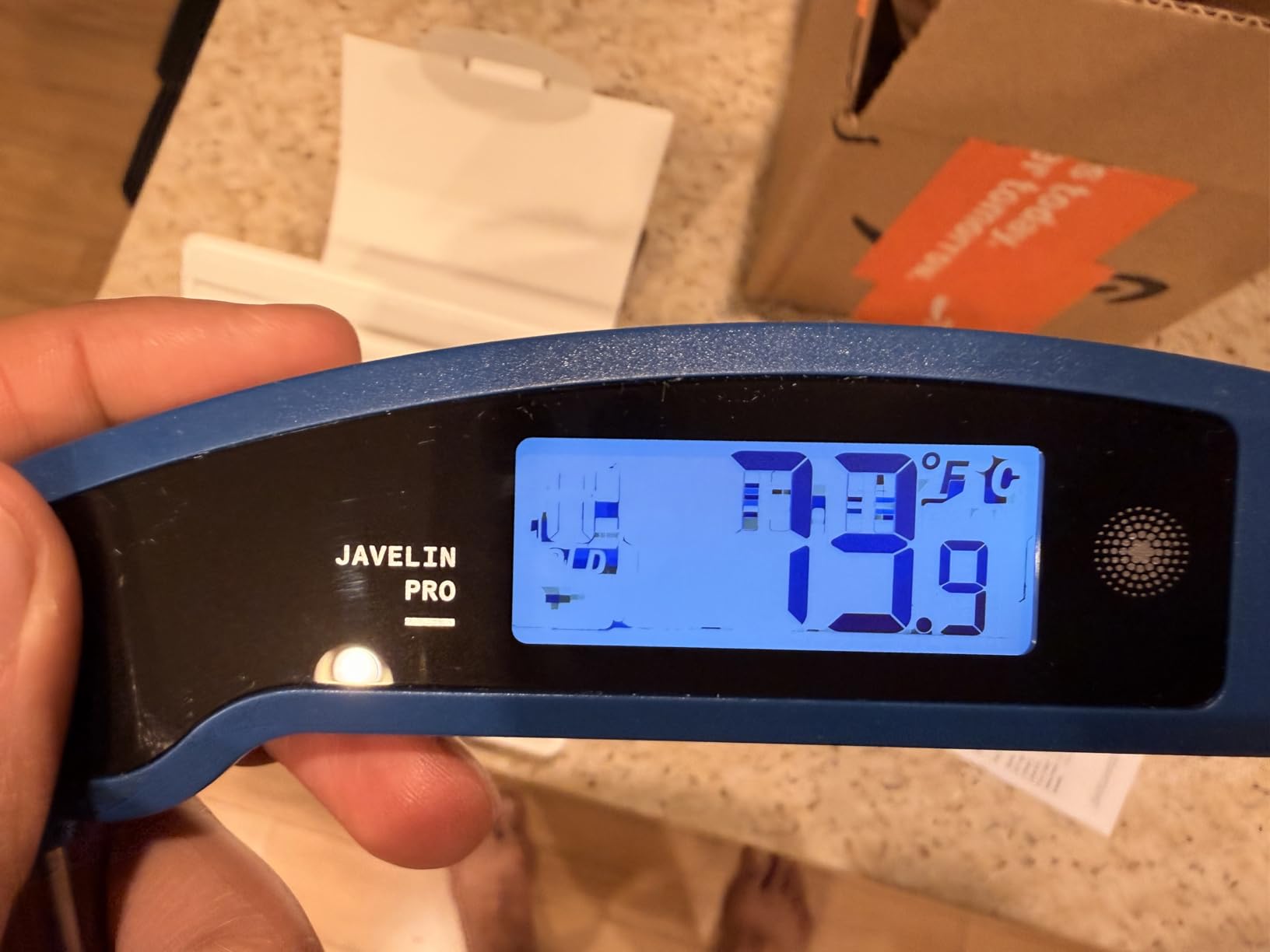 Lavatools Javelin® PRO Classic Ultra-Fast 2-Second Professional Digital Instant Read Meat Thermometer for Grill and Cooking, Auto-Rotating Backlit Display, IP65 Water Resistant, NSF Certified – Sambal customer photo 2