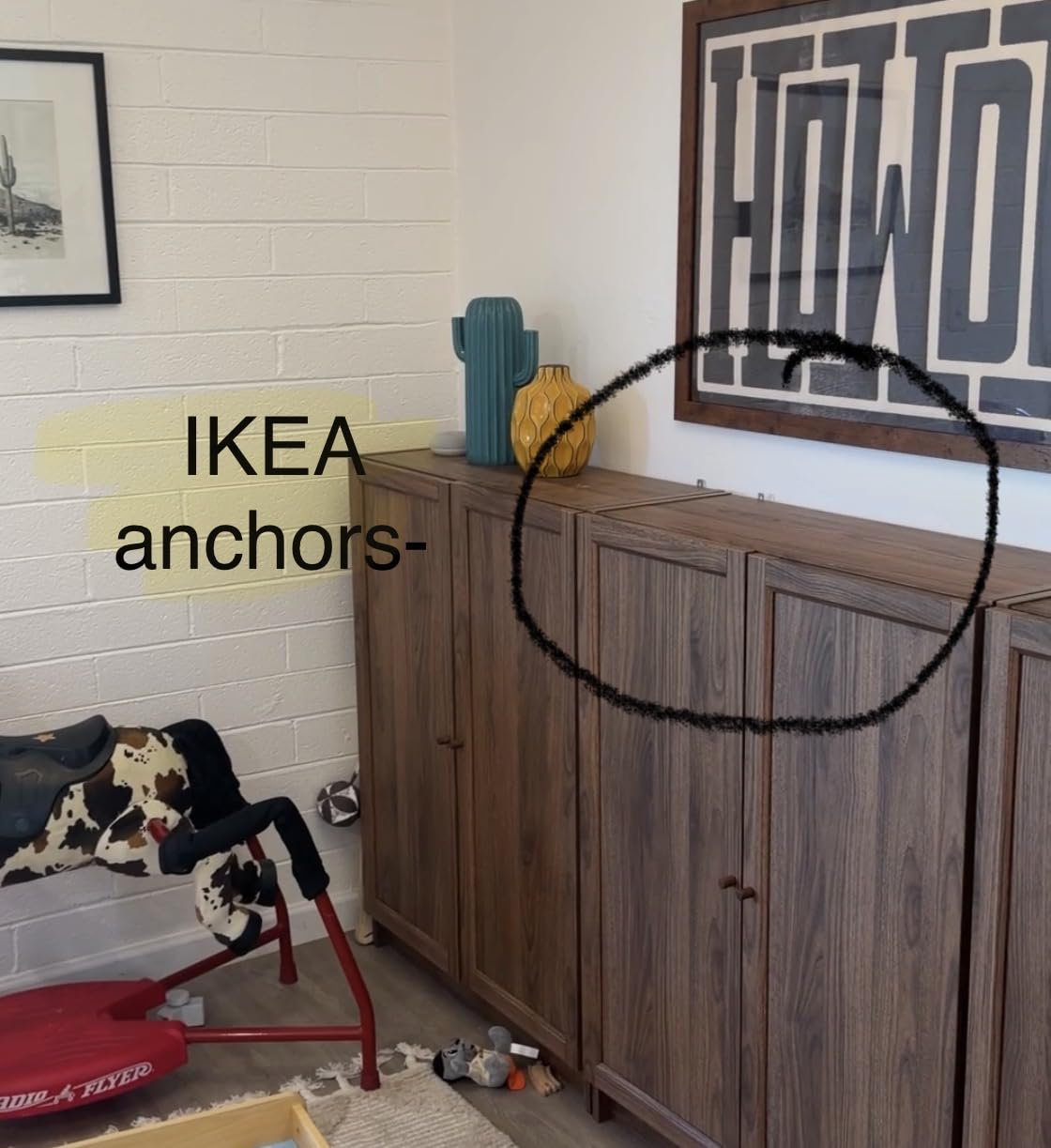 Hangman Anti-Tip Kit to Prevent Furniture Falling-Steel (TK-400-3) customer photo 2