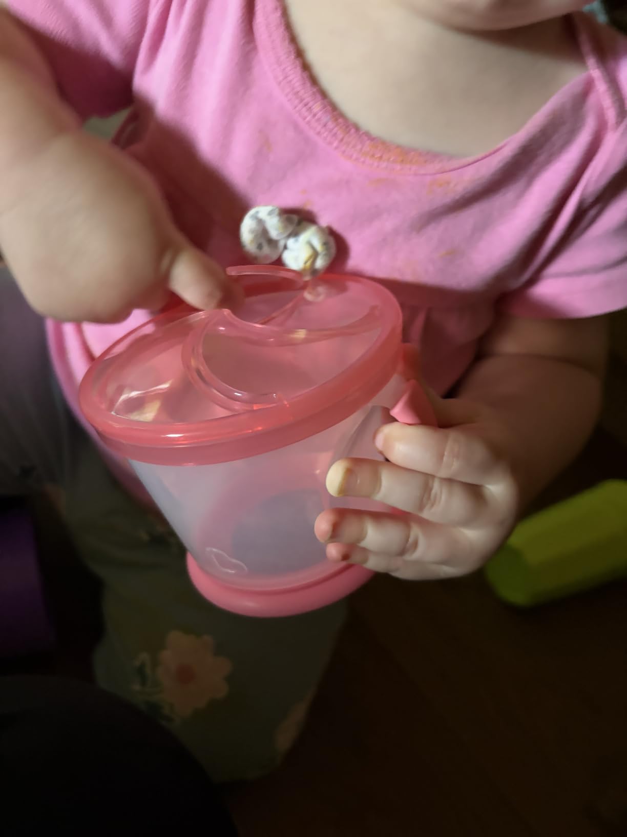 Munchkin Snack Catcher Toddler Snack Cups, No Spill, 2 Pack, Blue/Green customer photo 2