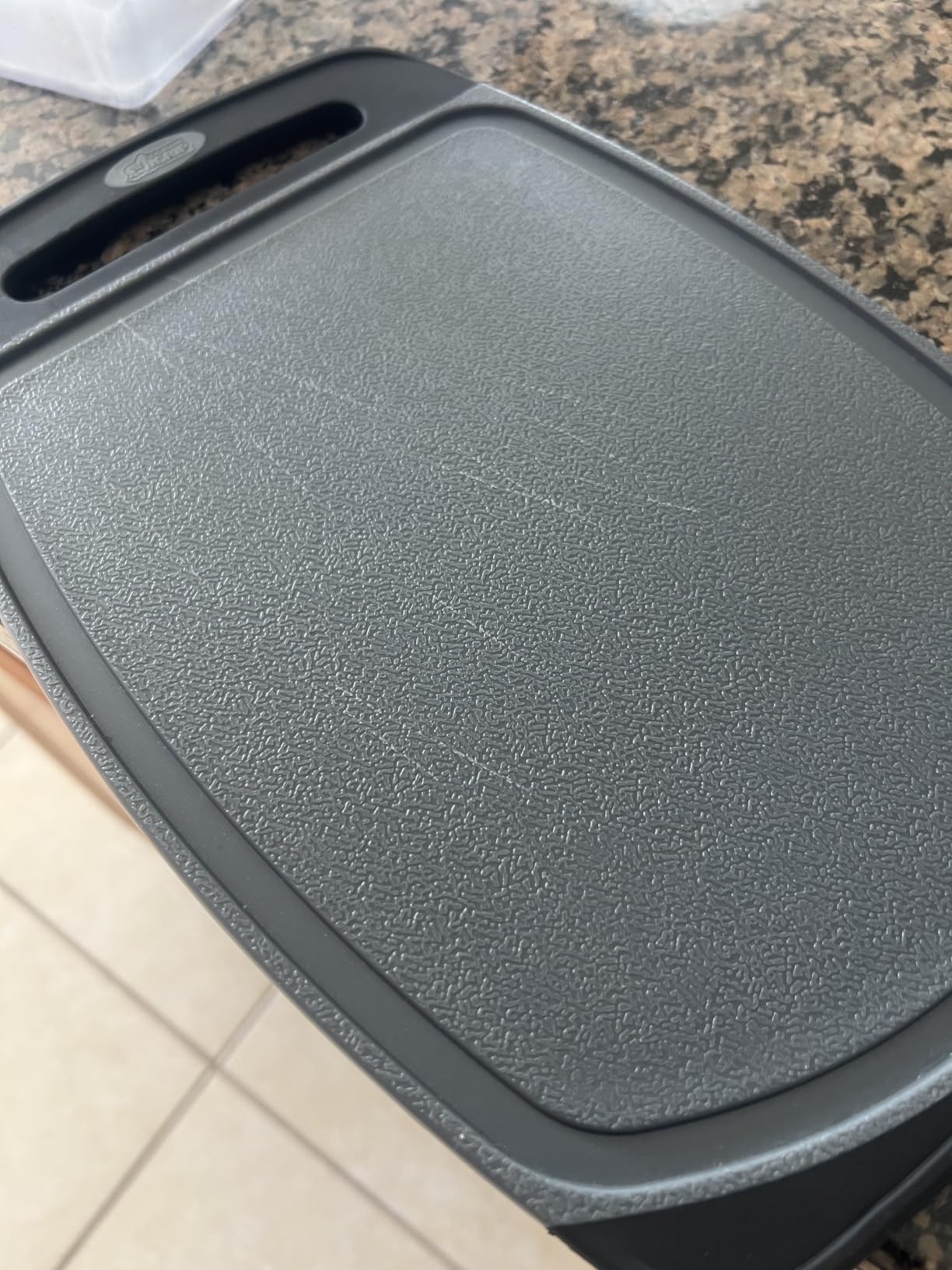 GORILLA GRIP BPA-Free Reversible Kitchen Cutting Board, Set of 3, Black customer photo 2