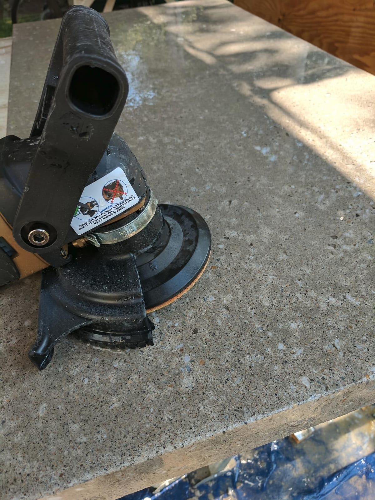 SWP101K Stone Wet Polisher - Variable Speed Polisher Grinder For Concrete Countertop Stone Wet Polishing customer photo 1