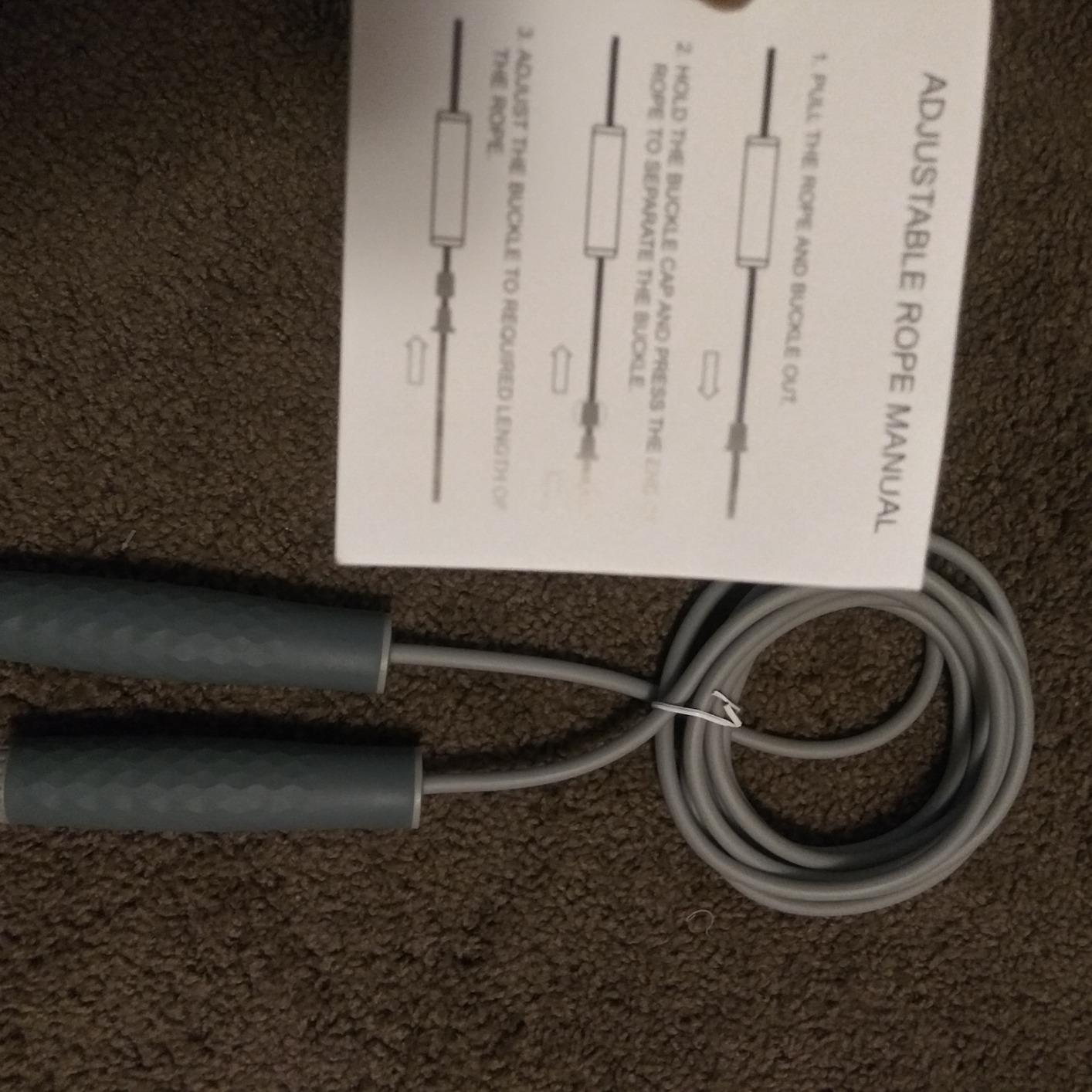 Weighted Jump Rope Workout-1LB Professional Skipping Rope with Adjustable Length and Silicone Comfortable Grips,Heavy Jumpropes Adults Fitness Women Men,Cardio Boxing Endurance Training Exercise customer photo 1