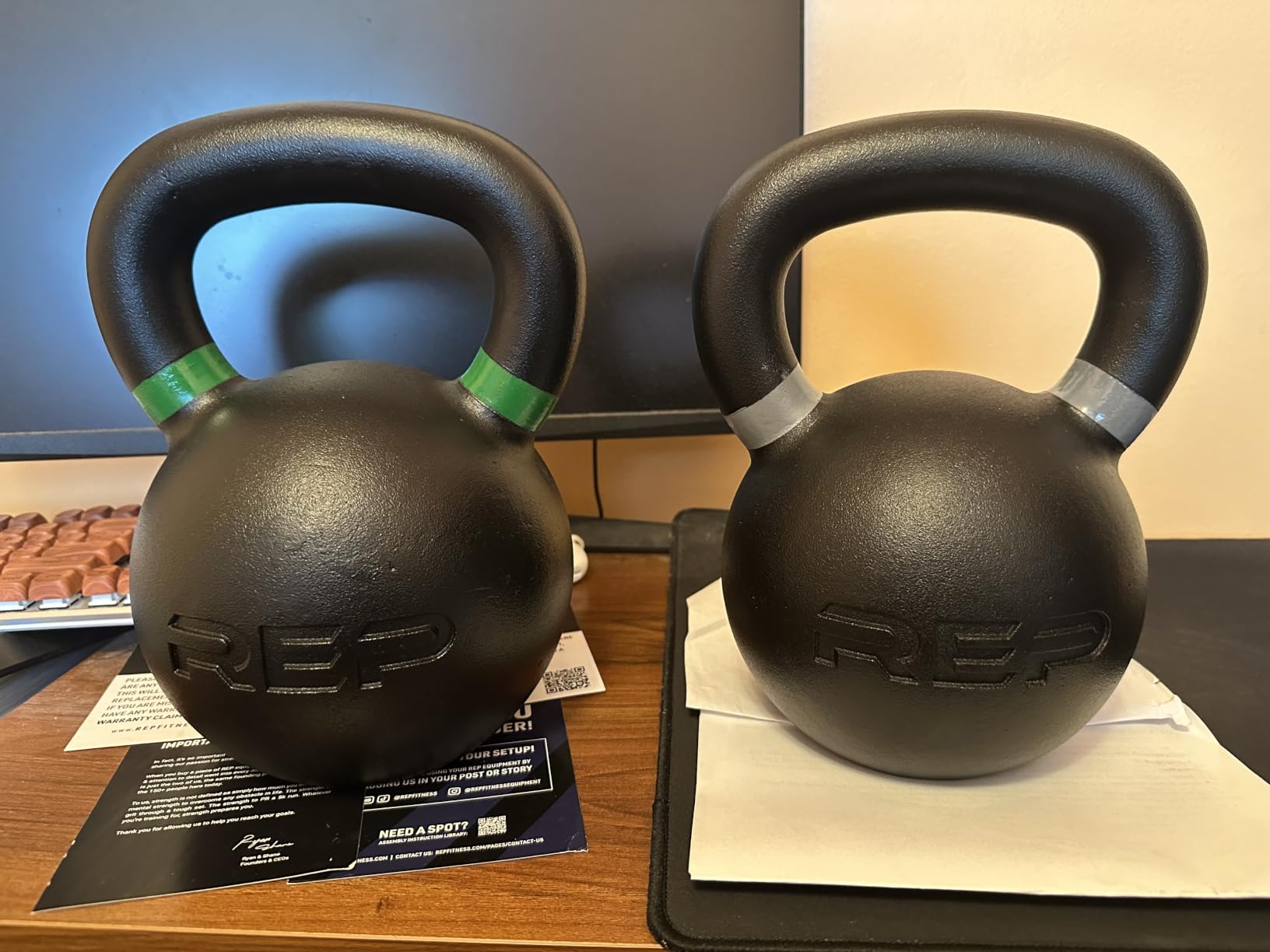 REP Fitness Kettlebell Set and Singles, 4kg to 24kg, 9lb to 53lb Weight Range, Cast Iron, Strength Exercise Training, Home Gym, Power Workout Equipment, Free Weights, Dumbbell Alternative customer photo 2