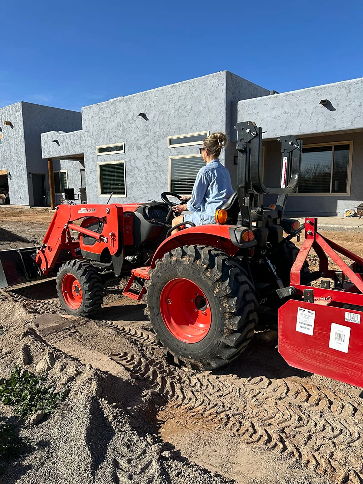 Titan 4' - 7' Box Blade Tractor Attachment Category 1 Cat 0 Scarifier Shank customer photo 1