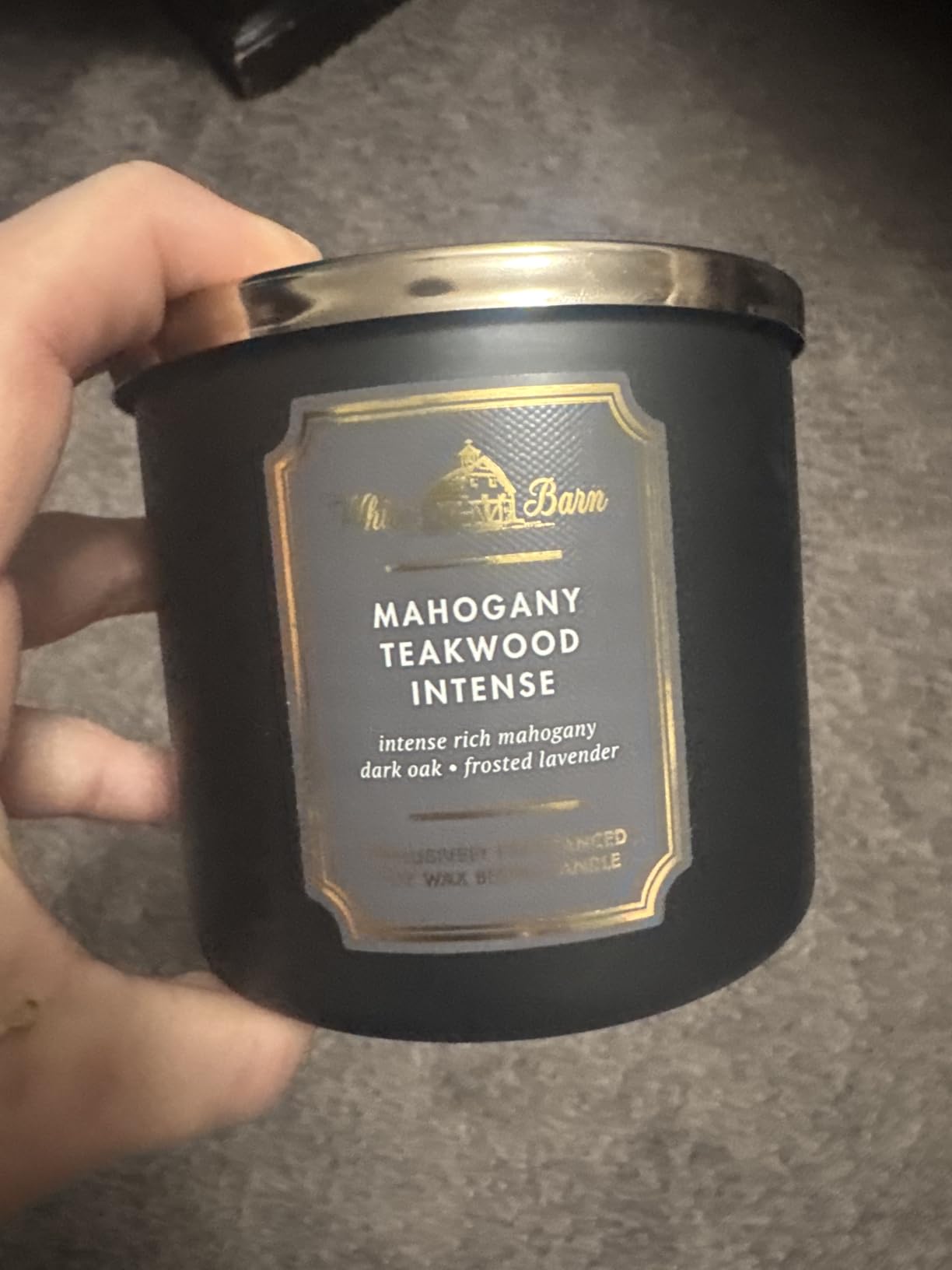 Bath & Body Works 3-Wick Candle, Mahogany Teakwood Intense, Soy Wax Blend customer photo 2
