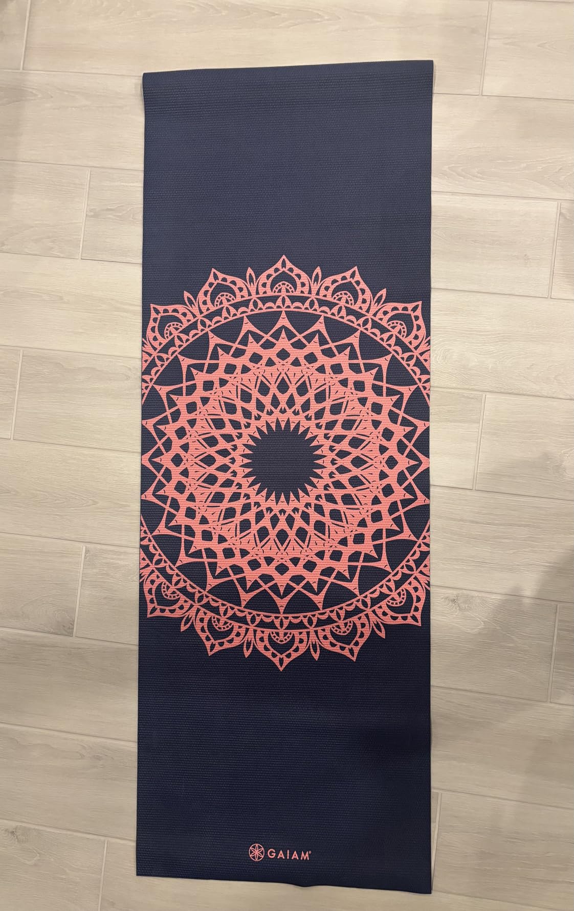 Gaiam Yoga Mat Classic Print, 4mm Non-Slip Mat customer photo 2