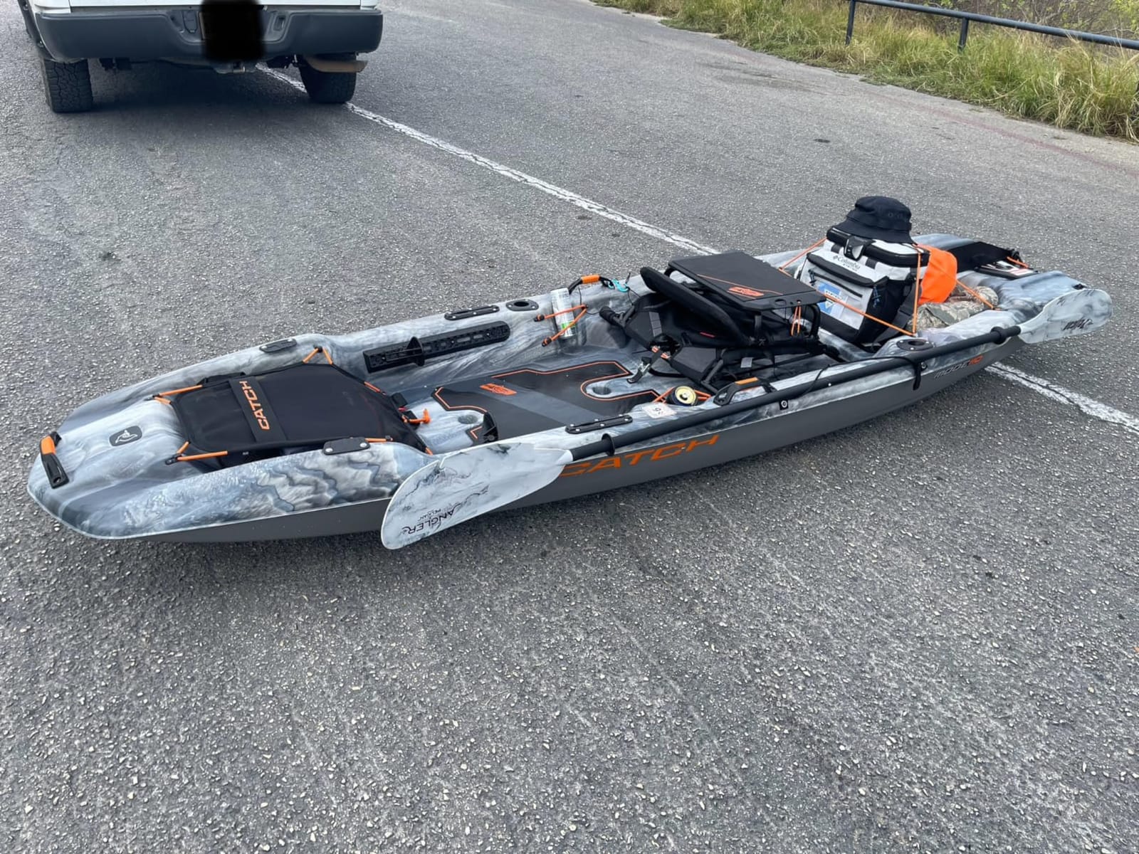 Pelican - Poseidon Angler Paddle - Aluminum Shaft with Reinforced Fiberglass Blades - Lightweight, Adjustable Kayaks Paddles - Perfect for Kayak Fishing customer photo 1