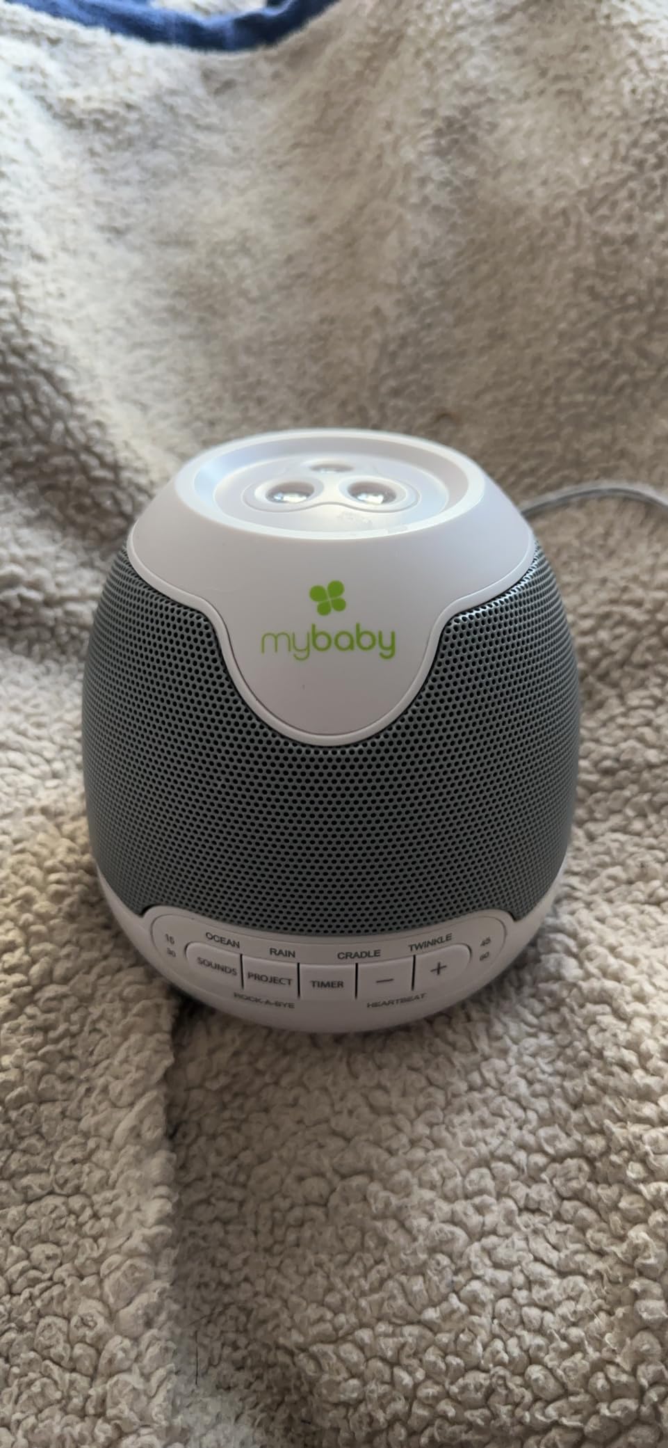 MyBaby Lullaby Sound Machine & Projector Baby Sleep Machine customer photo 1